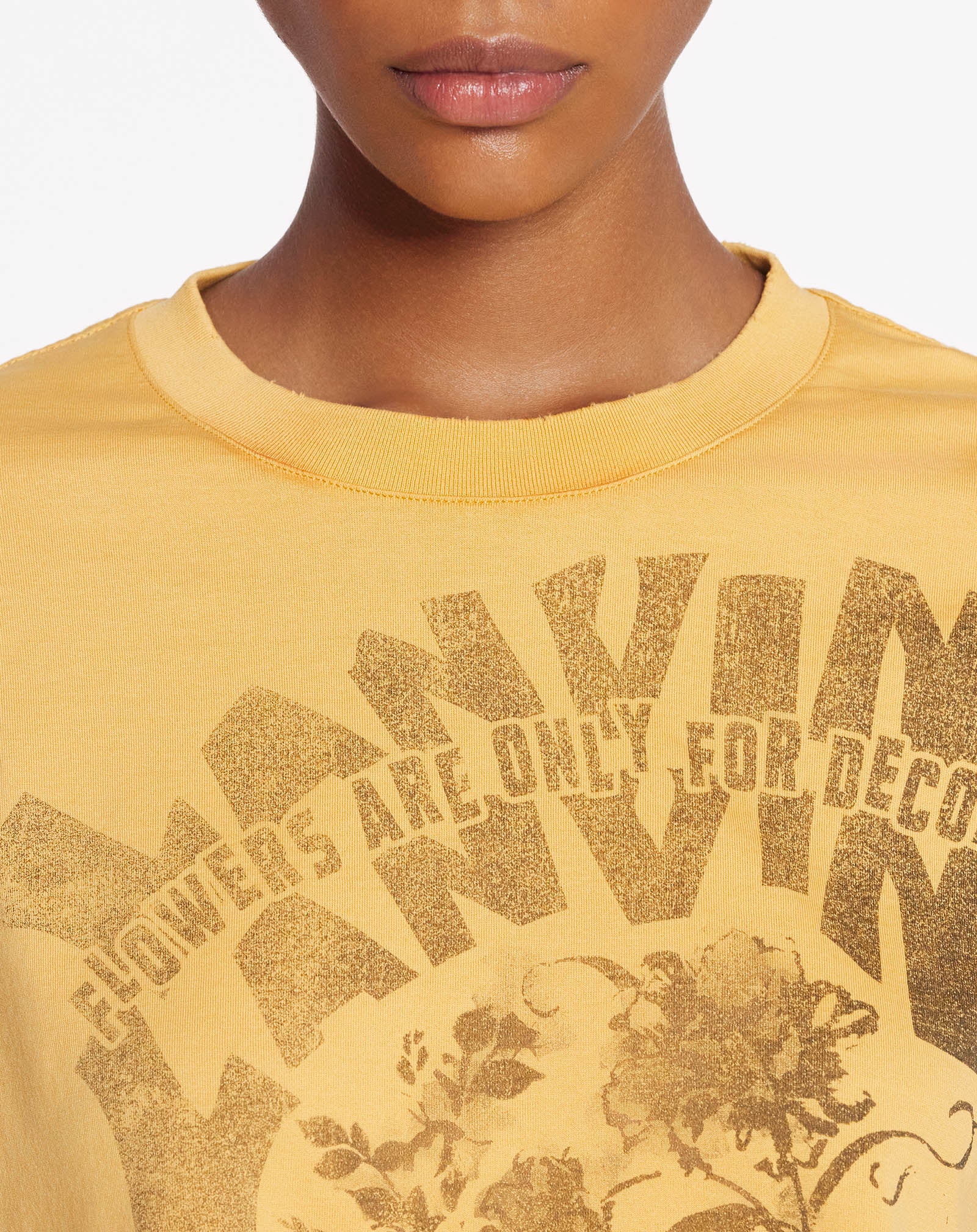 Lanvin x future cropped printed t-shirt