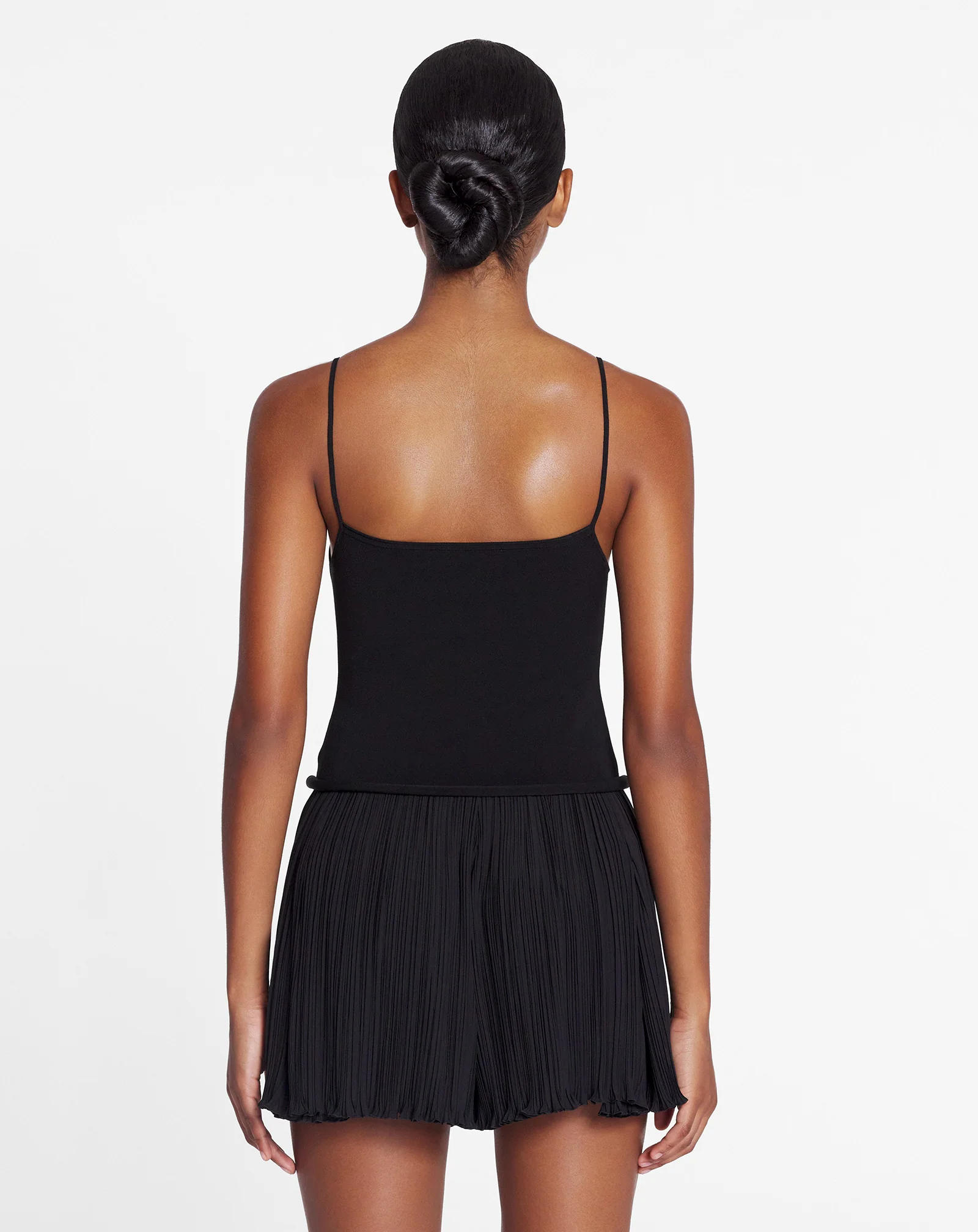 Tank top with lace detail