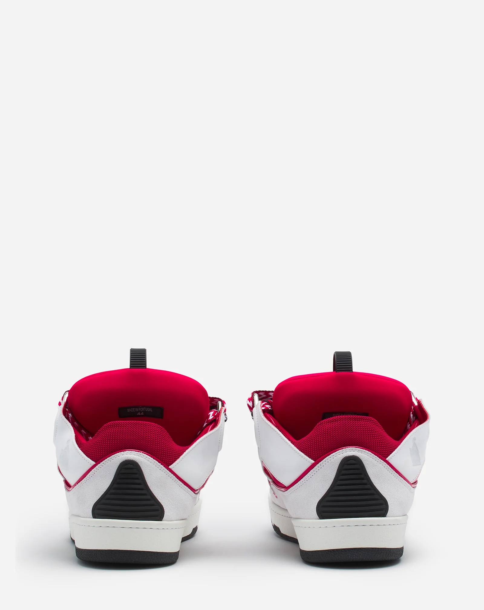 Leather curb sneakers