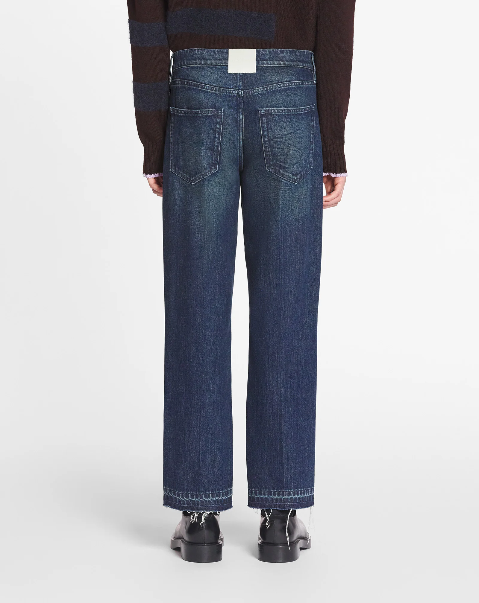 Straight 5-pocket denim pants