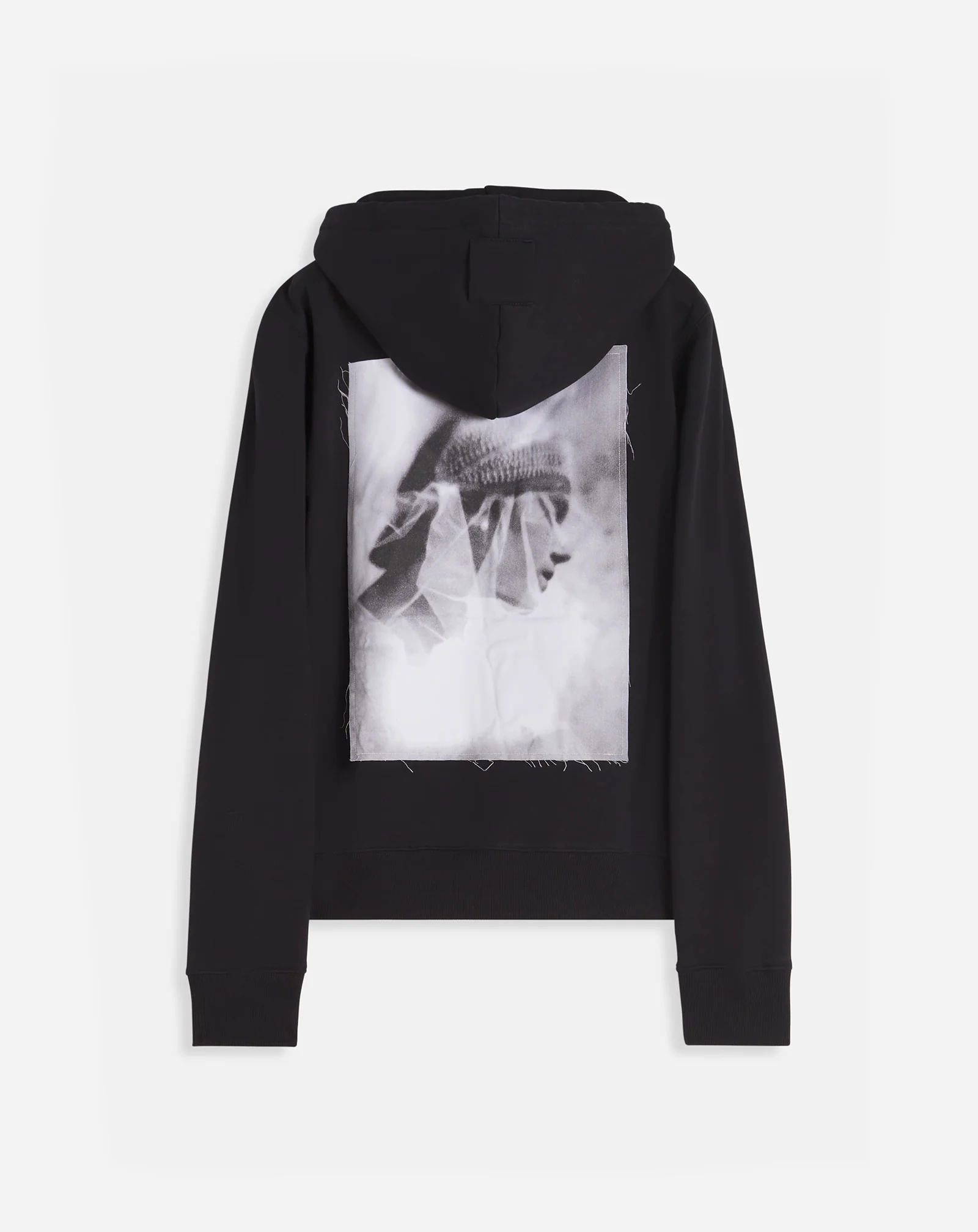 Archives print zipped hoodie