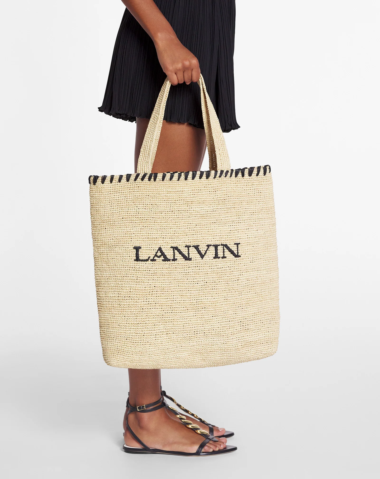 Lanvin raffia tote bag