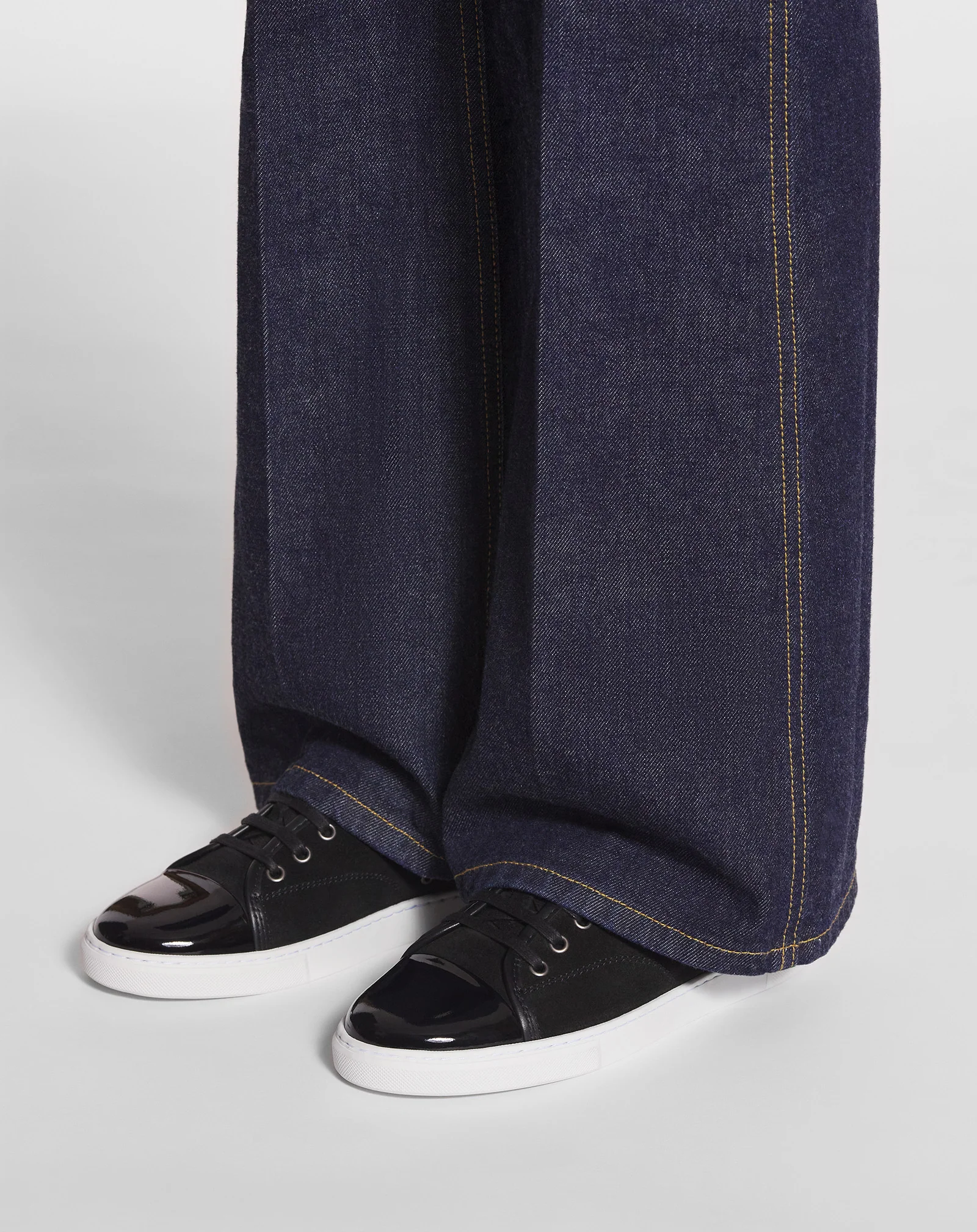 Dbb1 sneakers in suede and patent leather