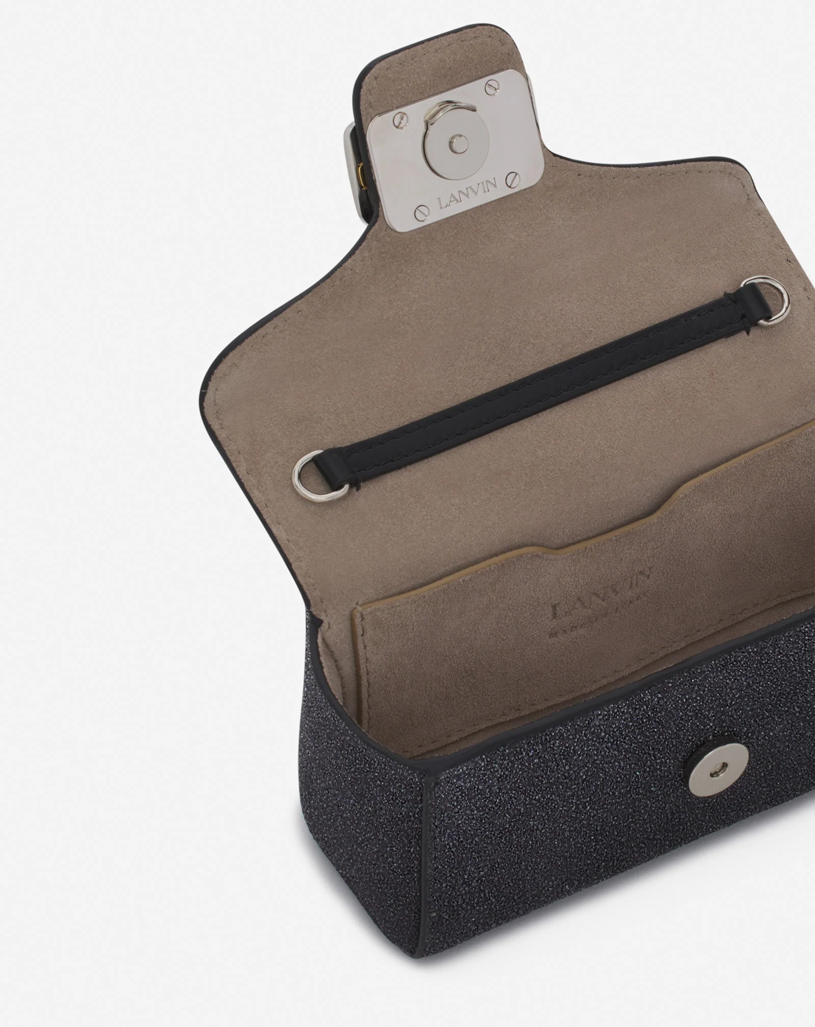 Micro pencil cat bag in suede