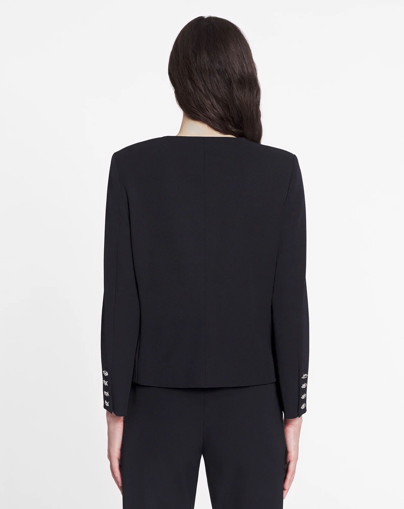 Cropped fitted jacket