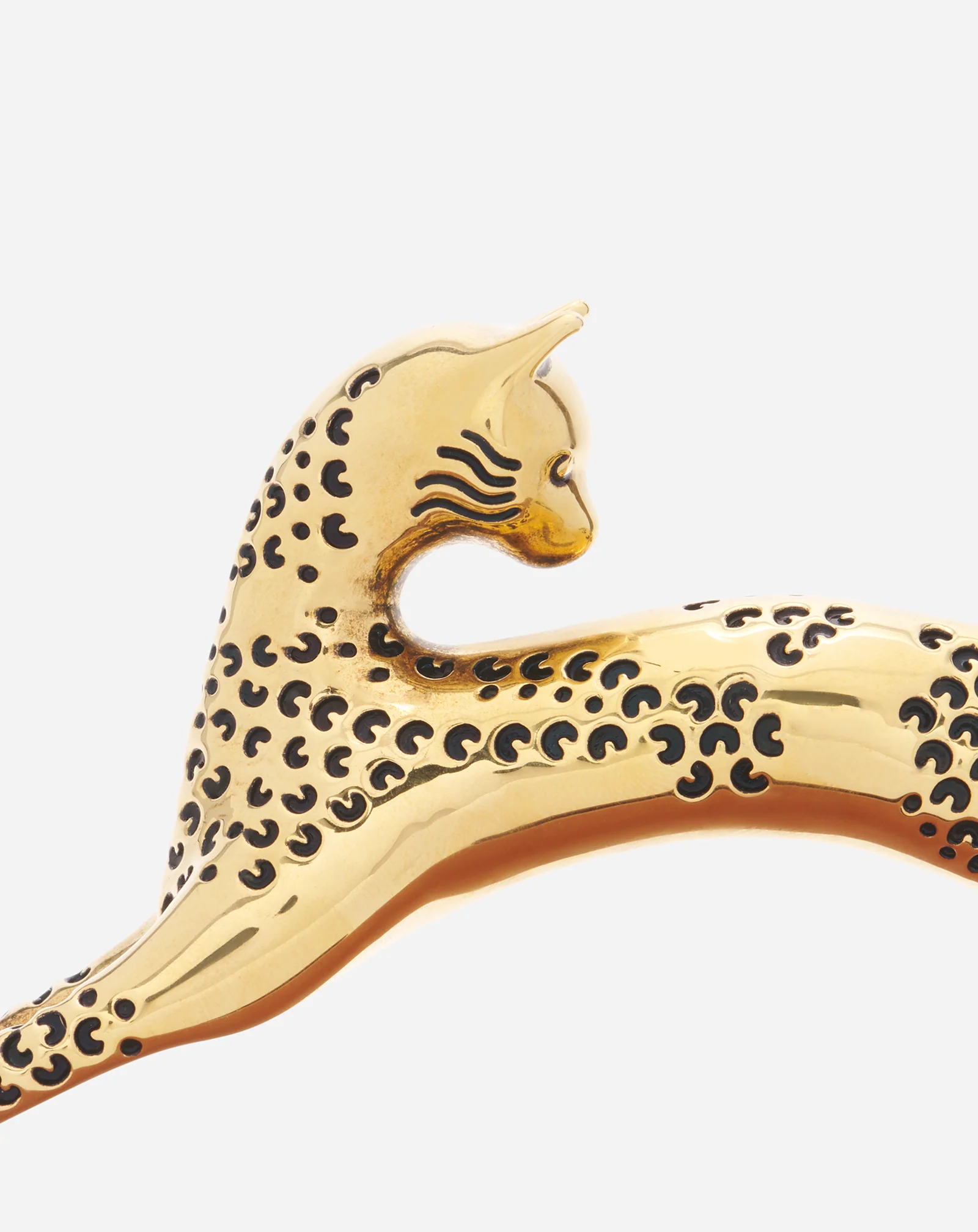 Medium pencil cat leather bag