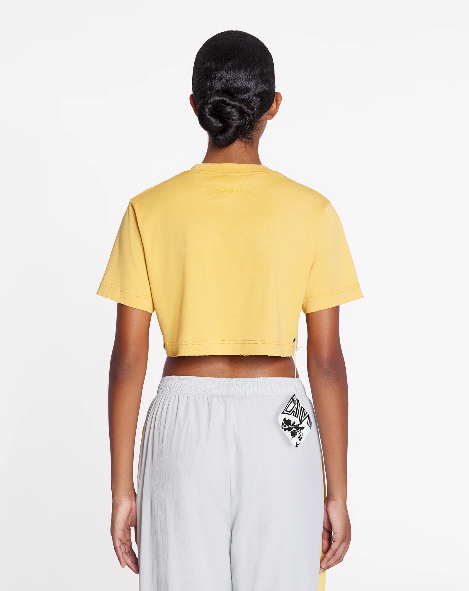 Lanvin x future cropped printed t-shirt