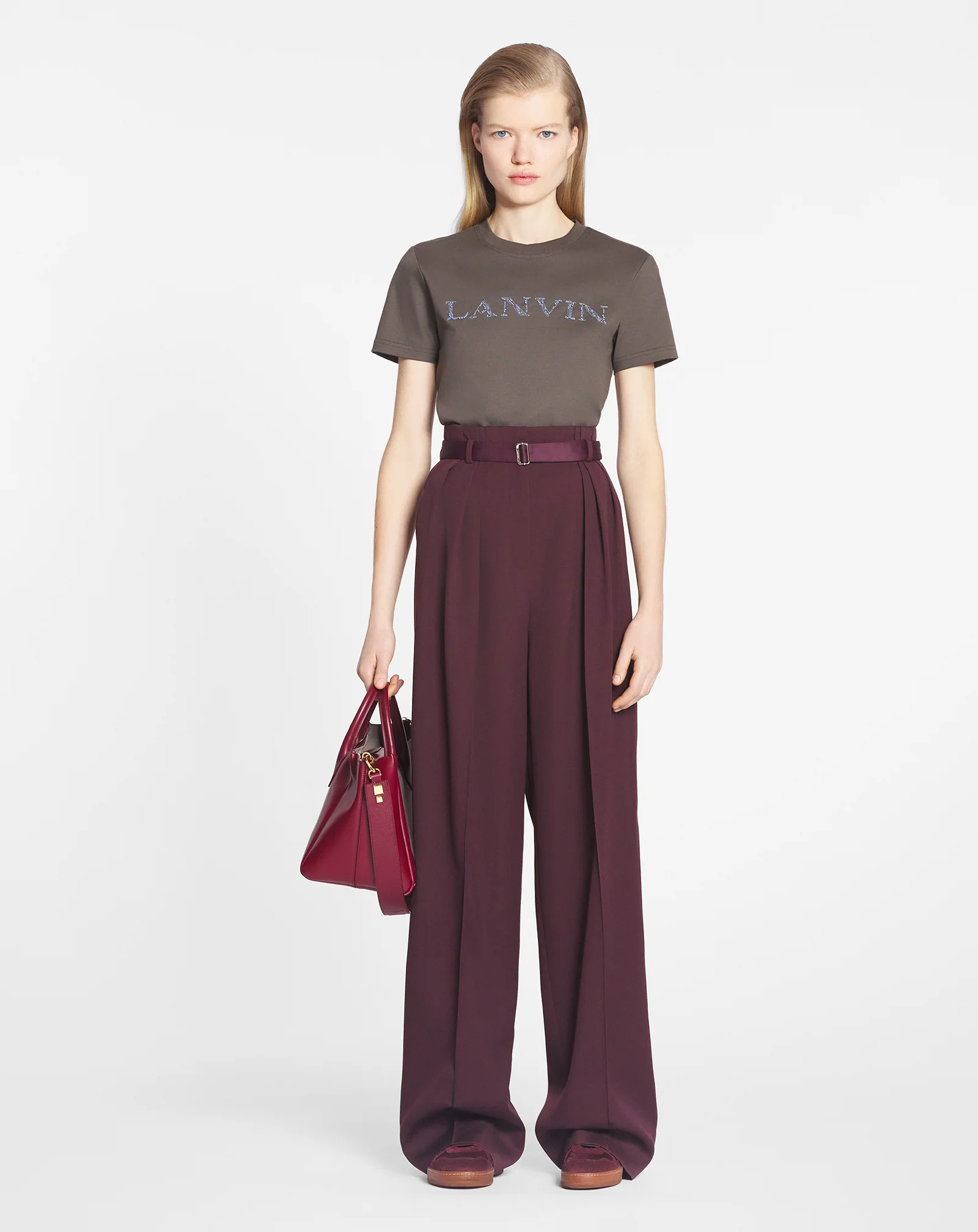 Lanvin bead embroidered t-shirt