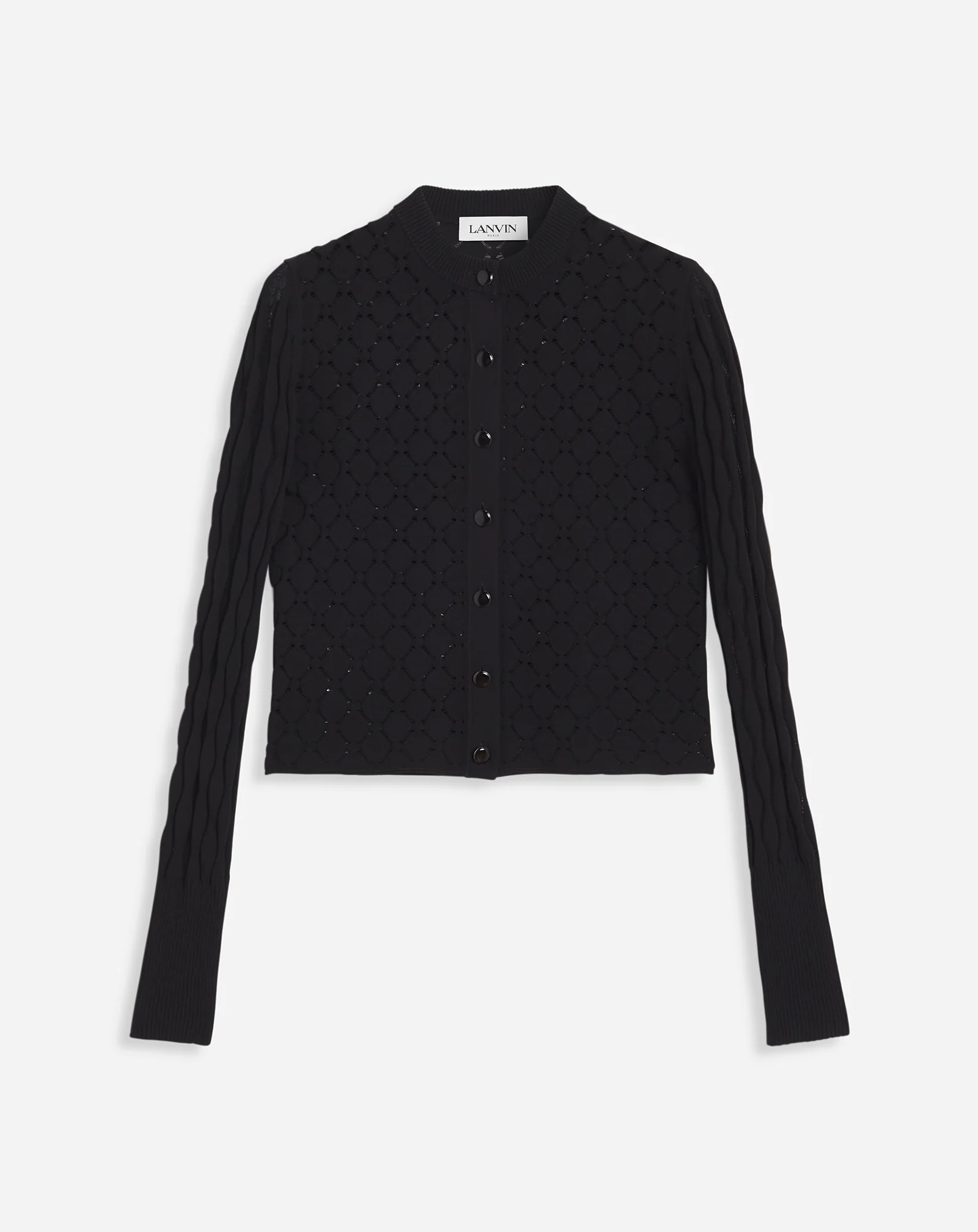 Bodycon cardigan with round neck