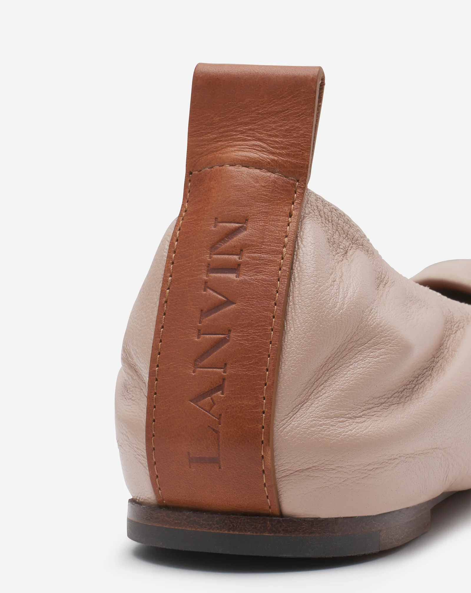 The leather ballerina flat