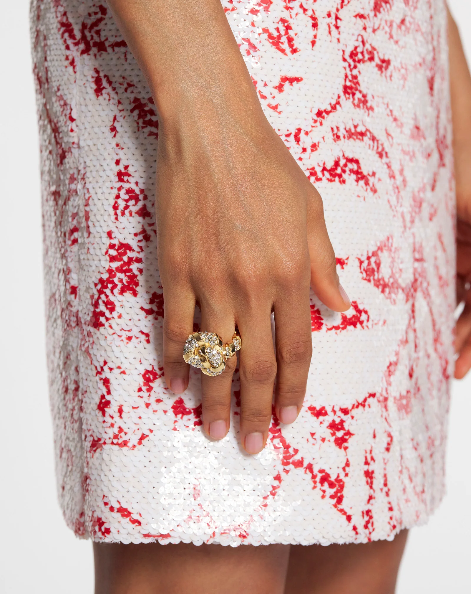 Rhinestone melodie ring