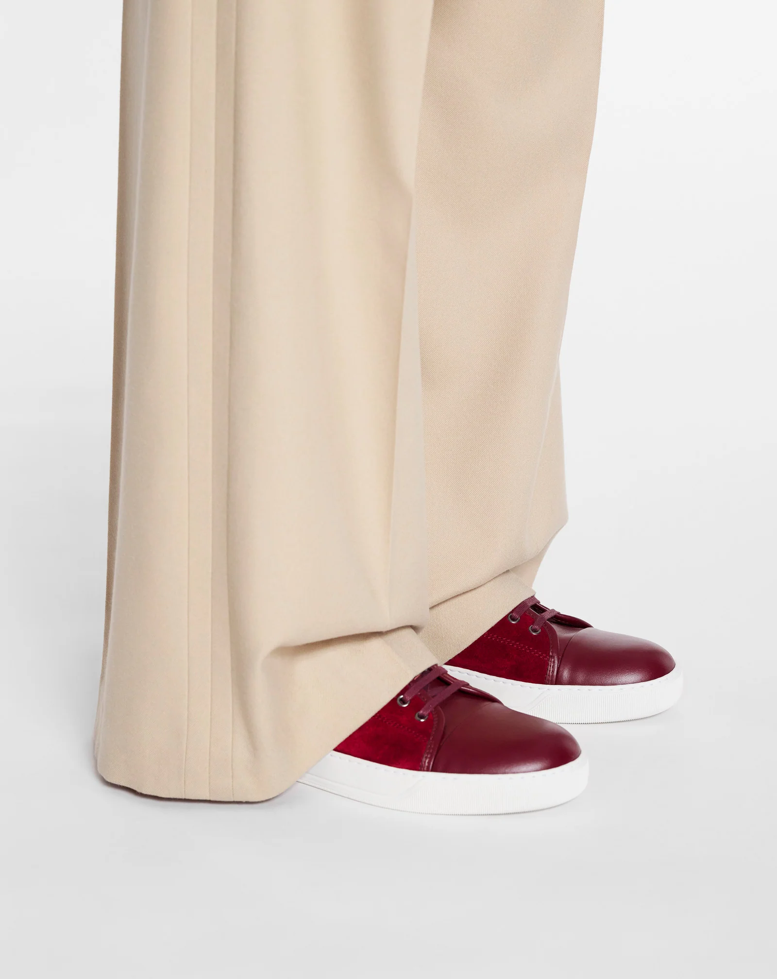 Dbb1 leather and suede sneakers