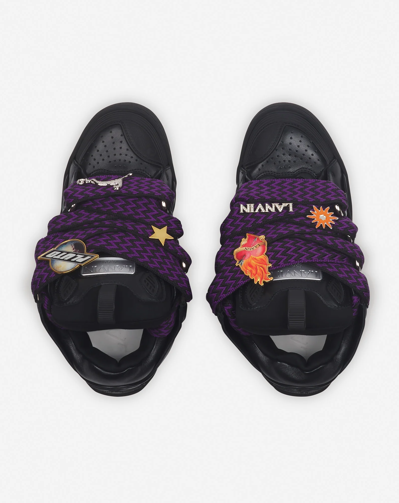 Lanvin x future curb 3.0 leather sneakers for men