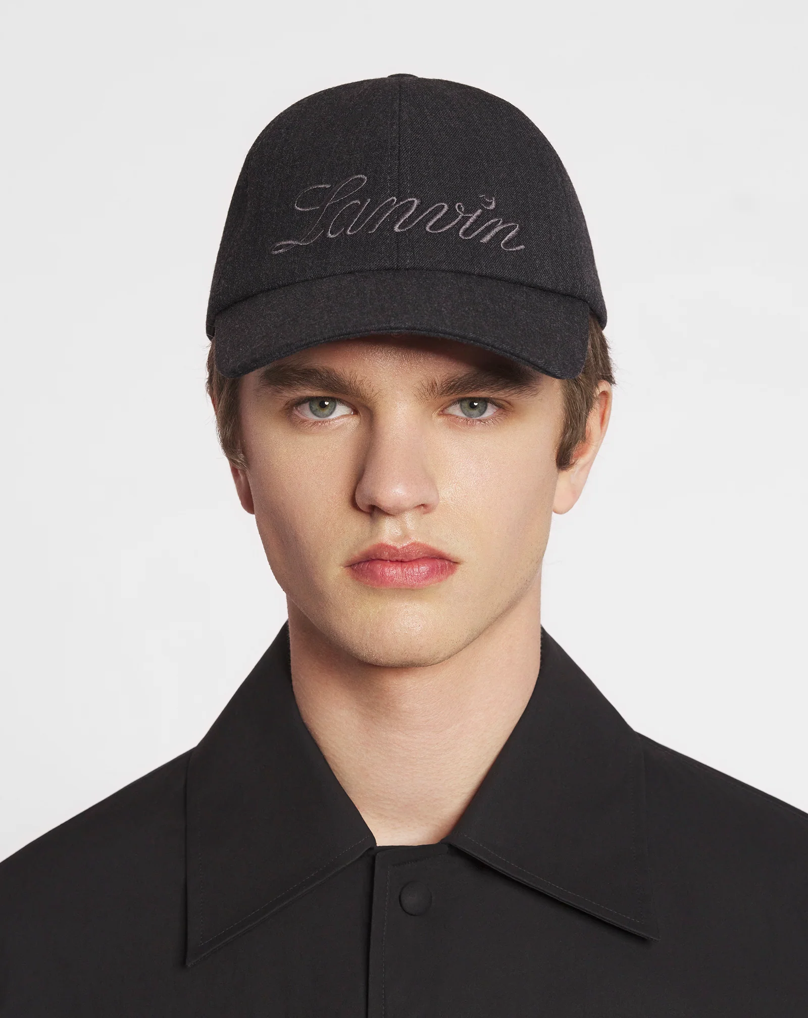 Lanvin script wool cap