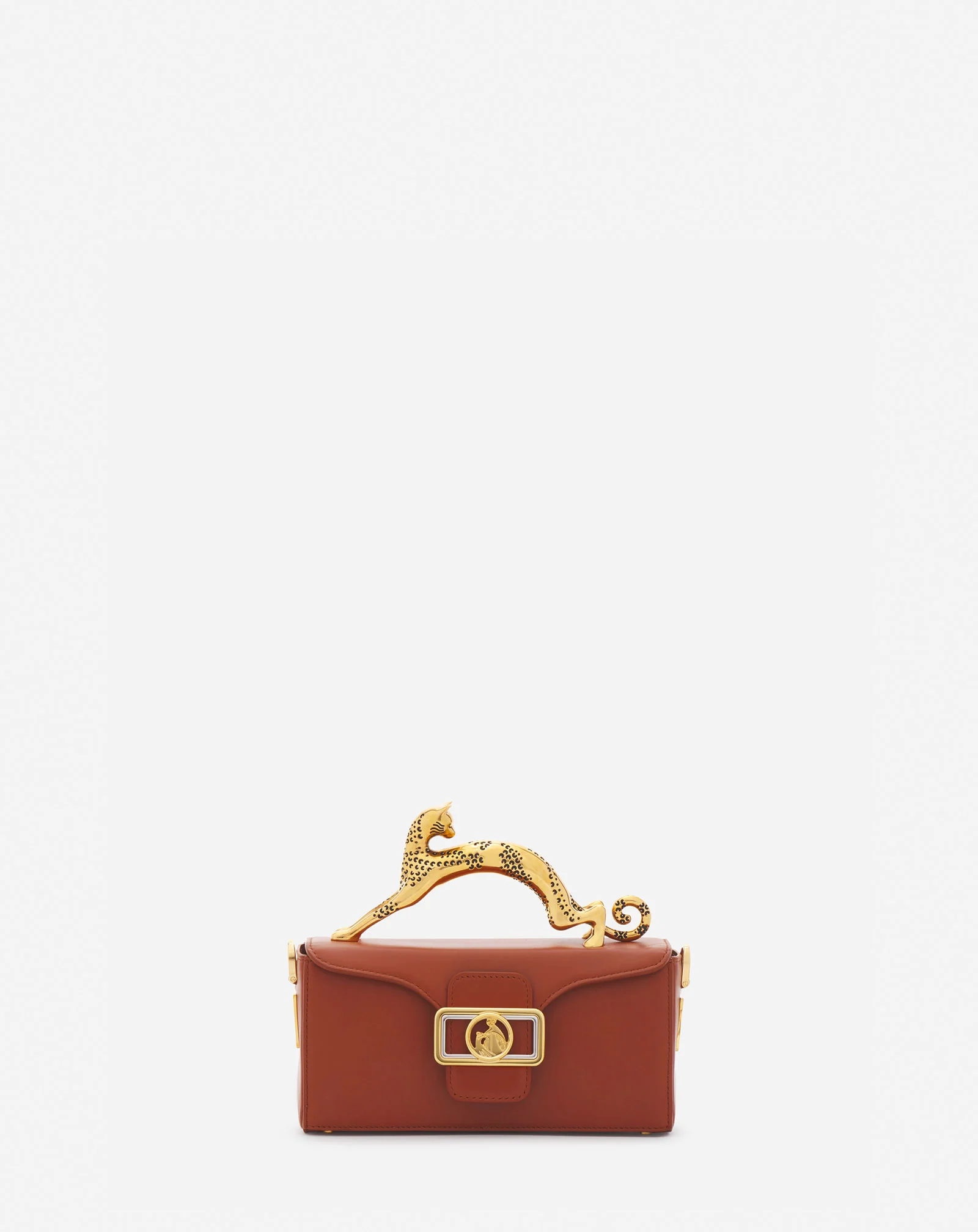 Nano pencil cat leather bag