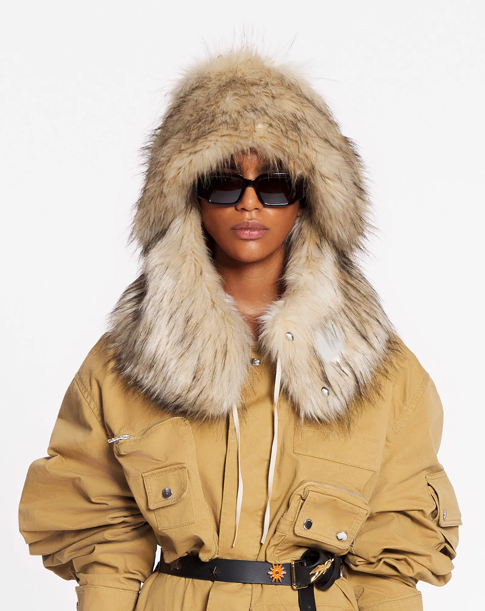 Lanvin x future faux fur fisherman hat