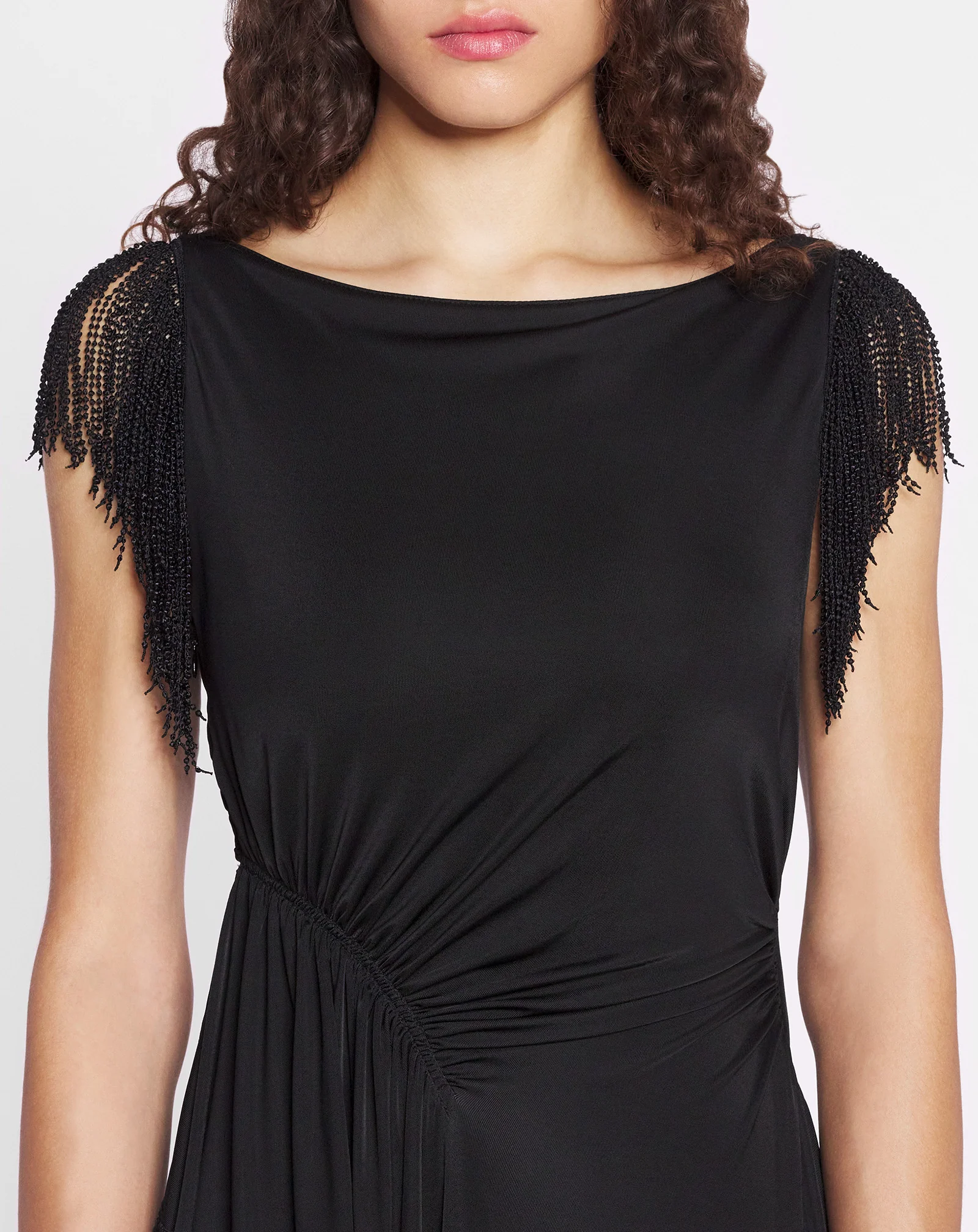 Embroidered sleeveless dress