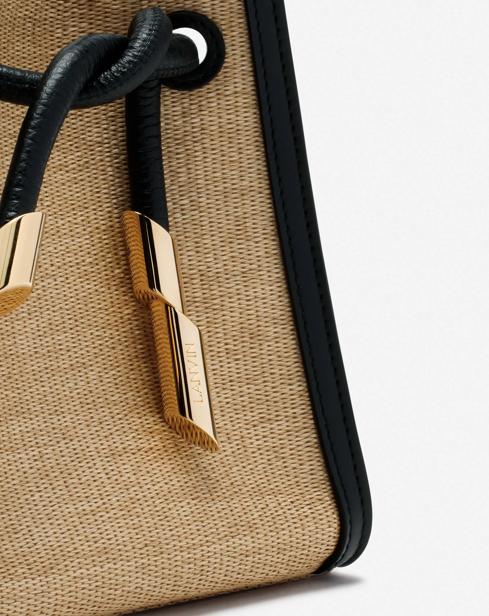 Sequence hobo nano raffia bag