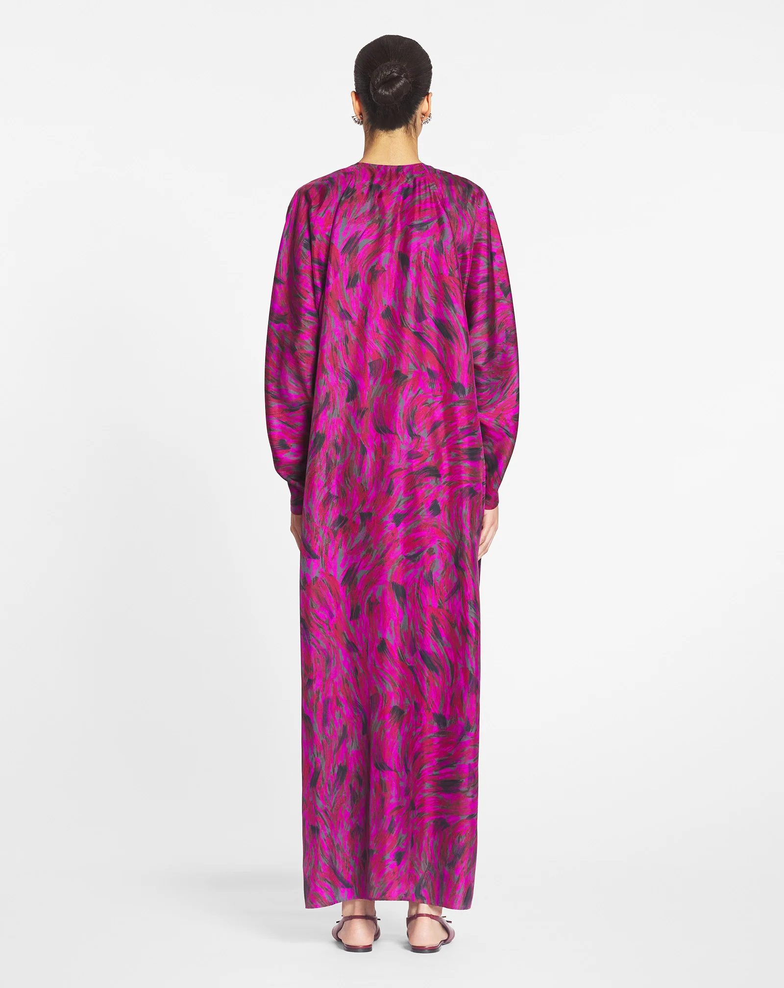 Printed caftan dress