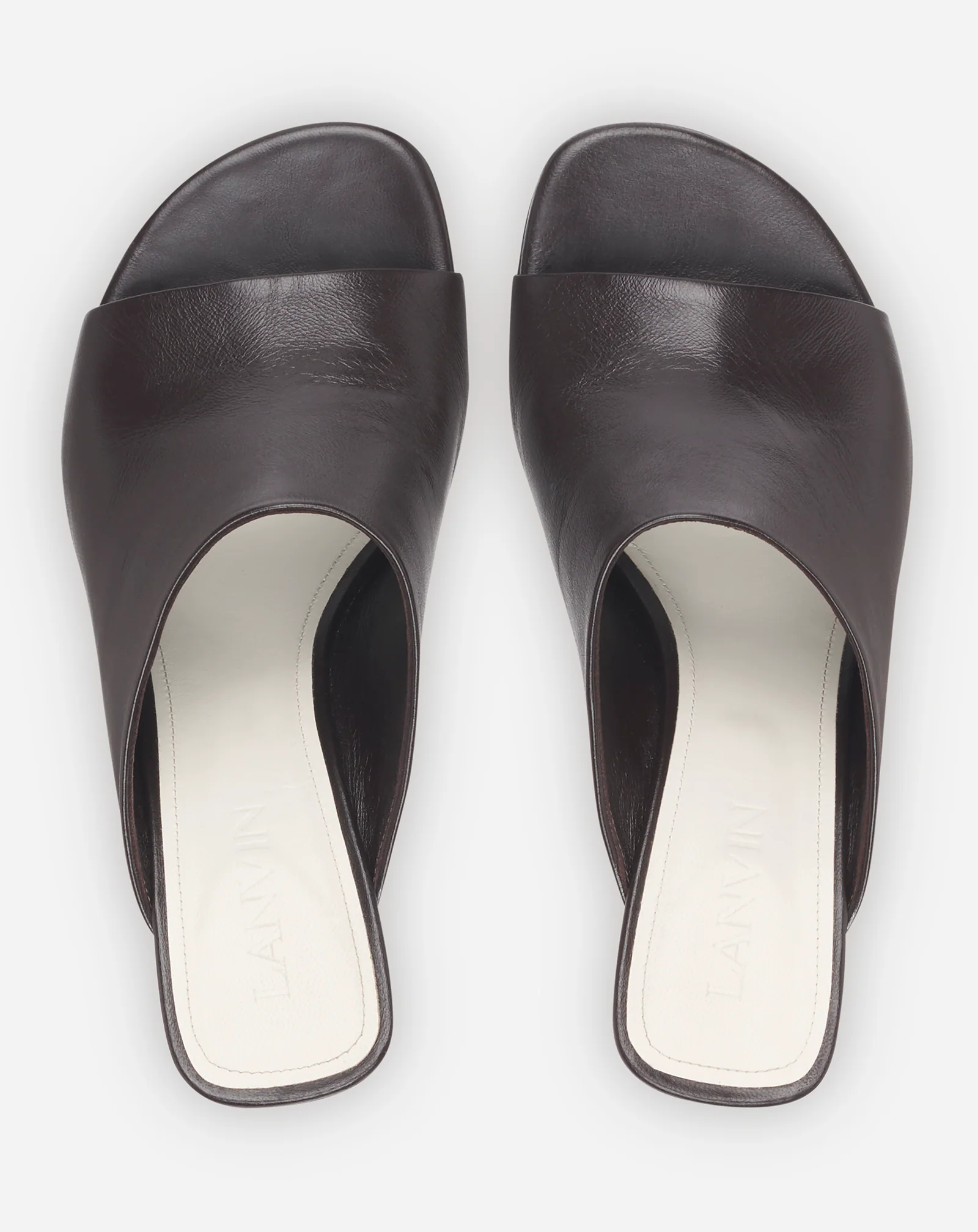 Leather sequence by lanvin mules