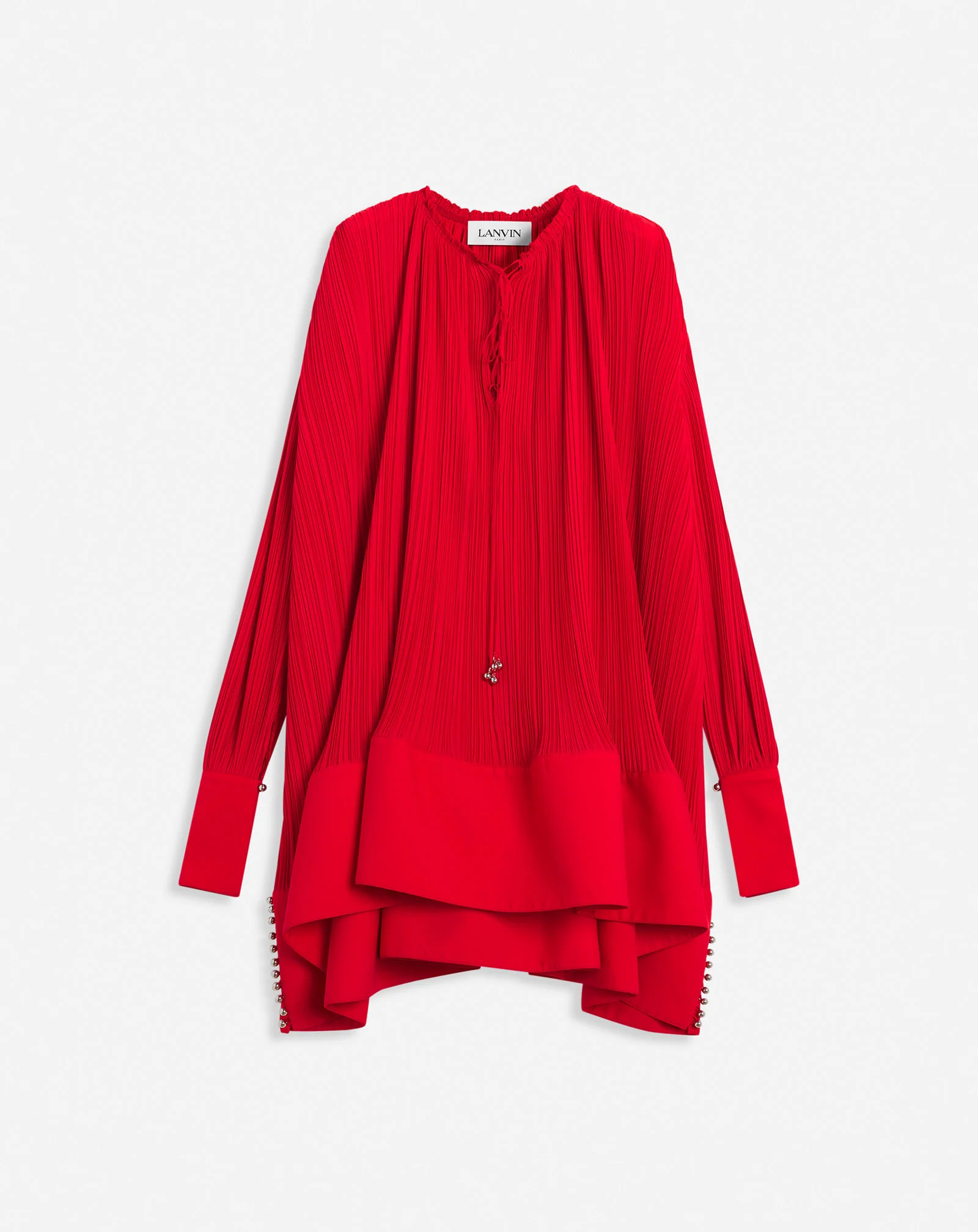 Flared pleated dress