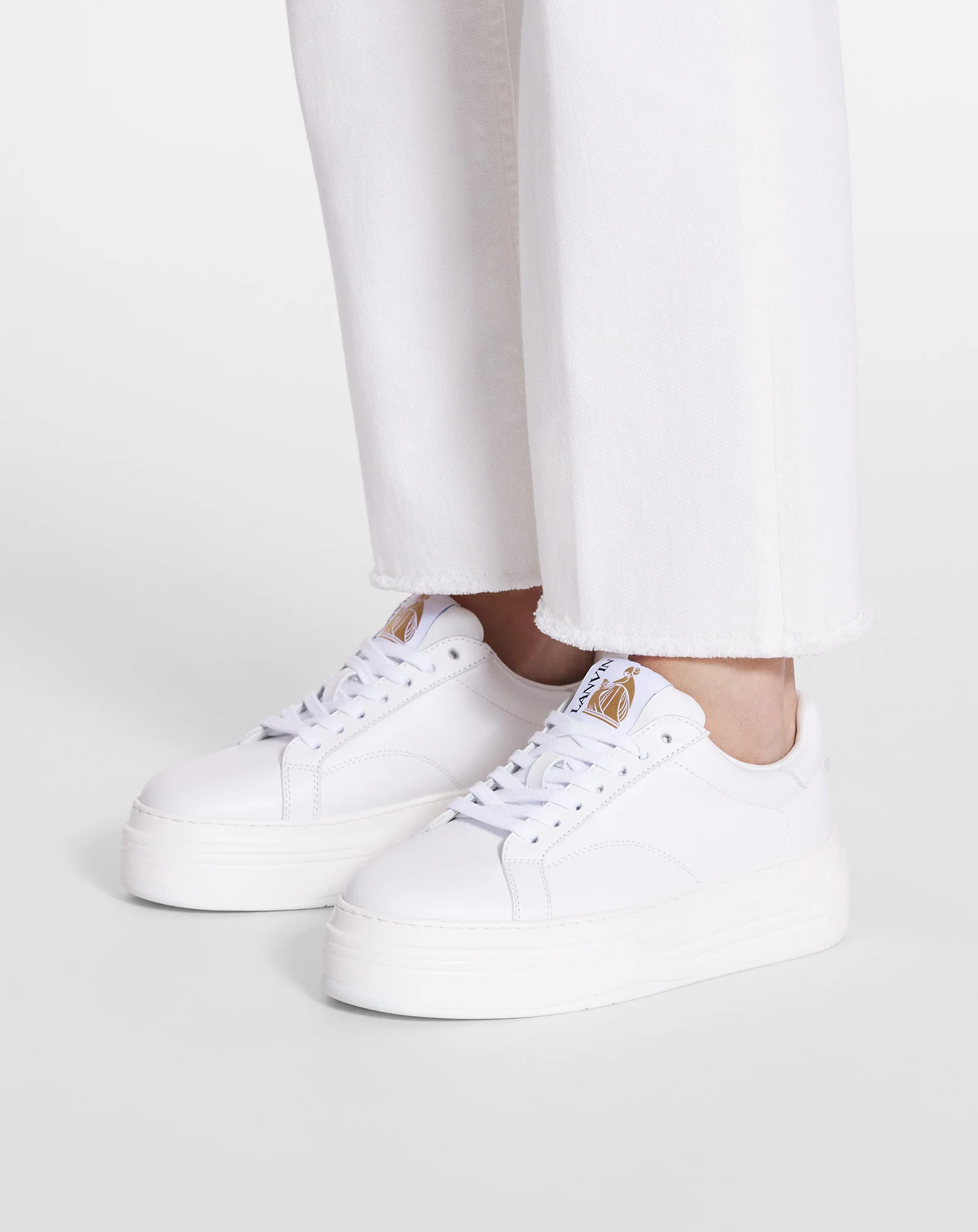 Ddb0 leather platform sneakers