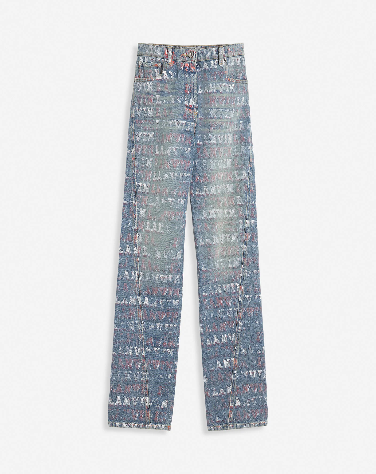 Lanvin x future straight fit printed pants for women