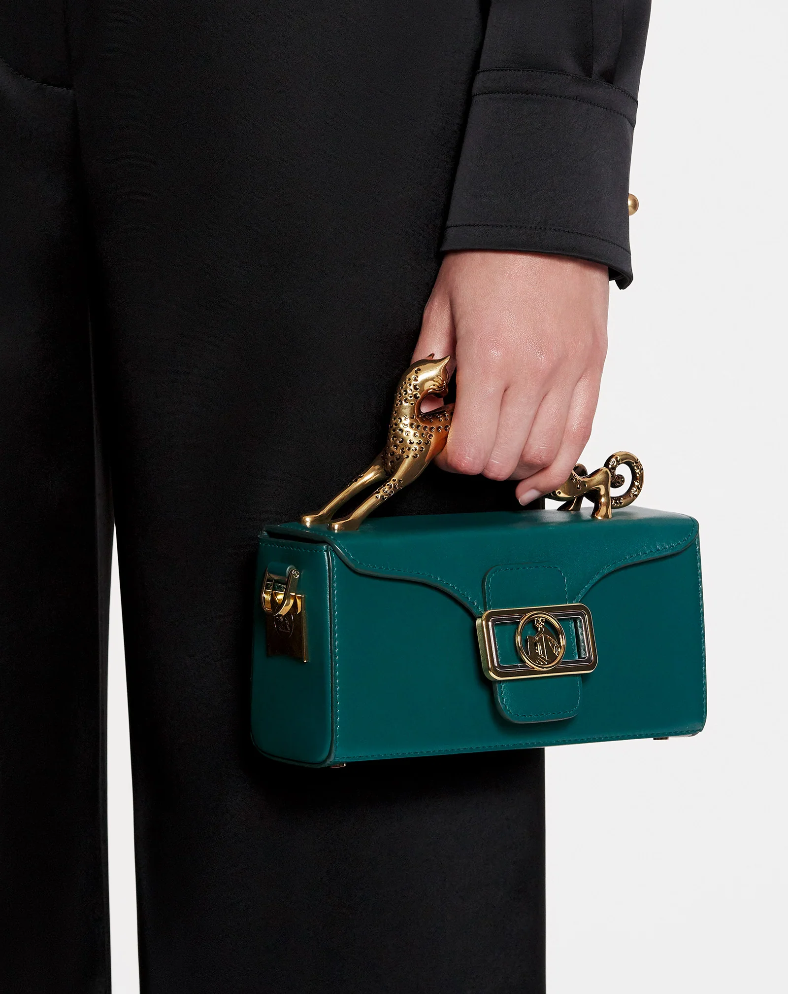 Leather nano pencil cat bag