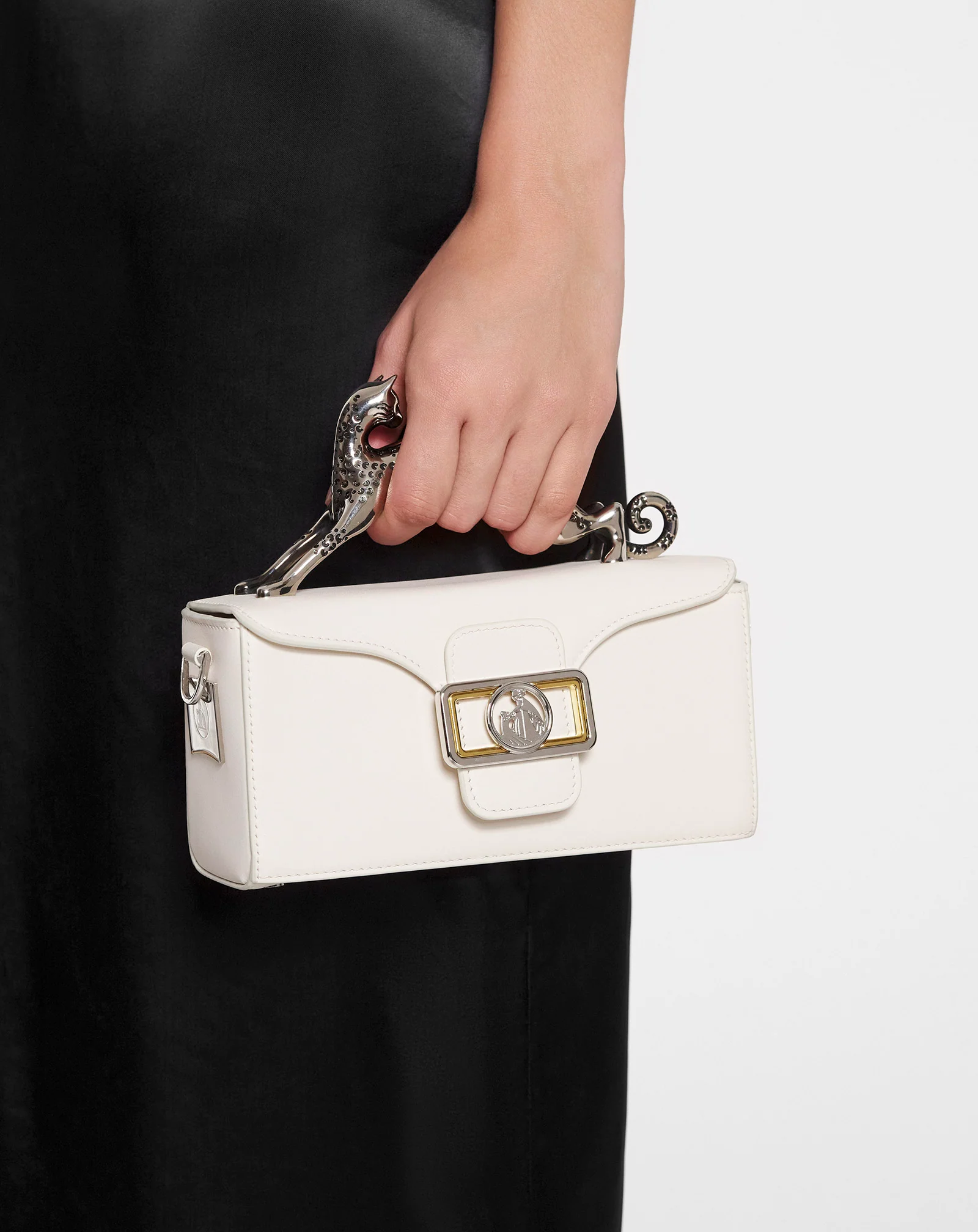 Nano pencil cat leather bag