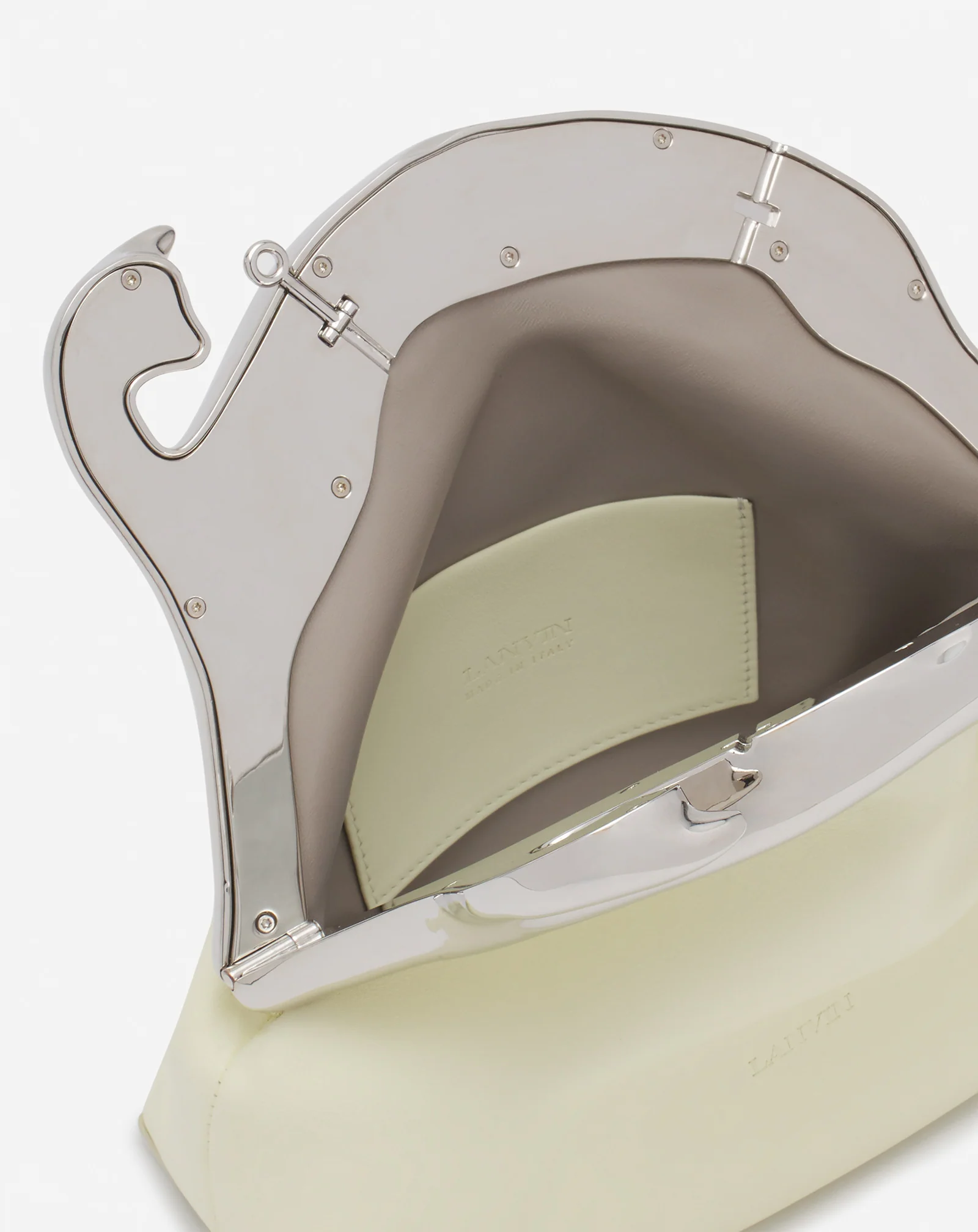 Fusion cat leather clutch bag