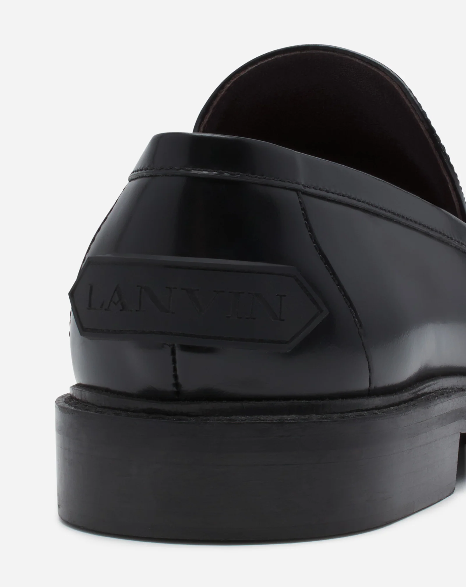 Spinto loafers in glossy leather