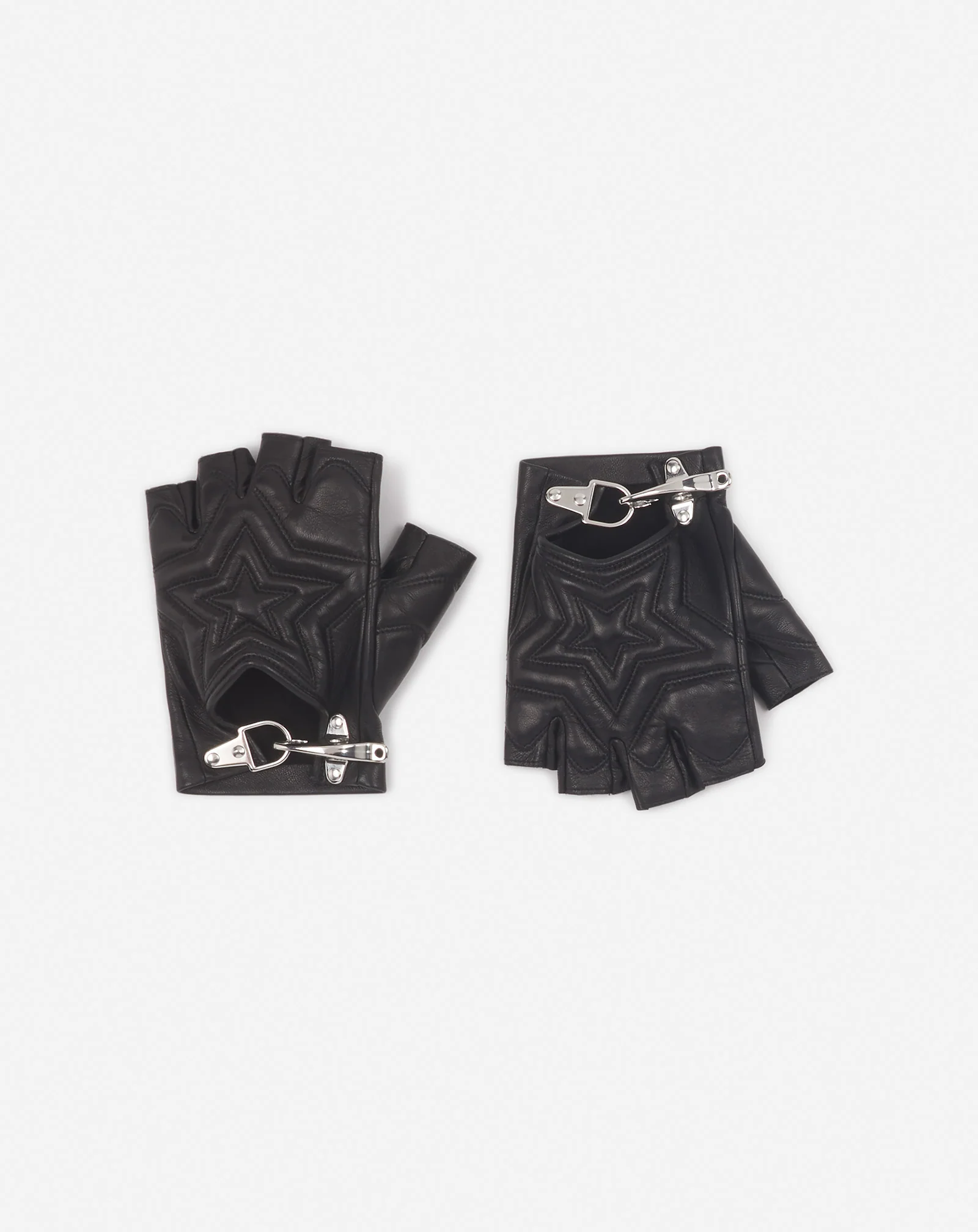Lanvin x future quilted leather mittens