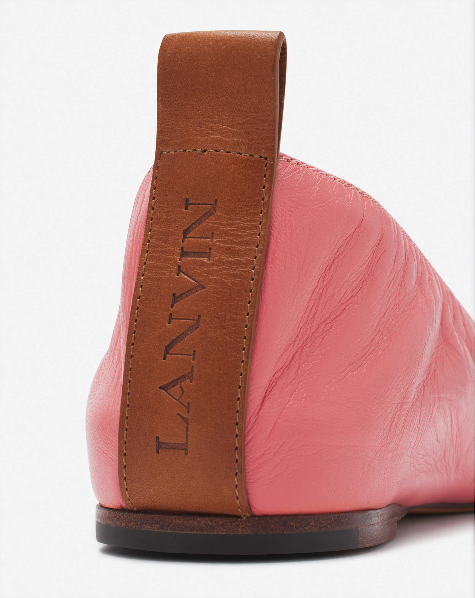 The leather ballerina flat