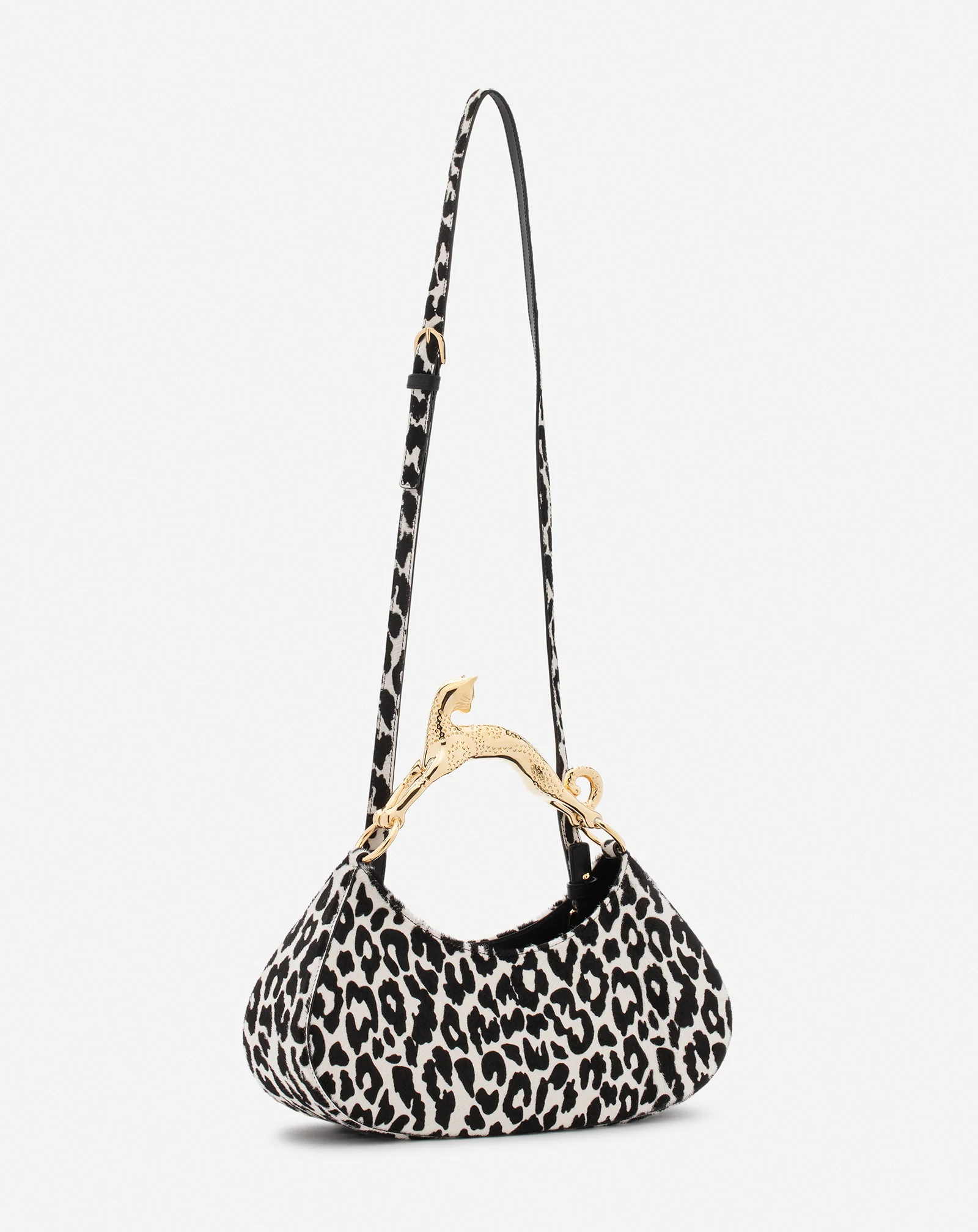 Hobo cat bolide bag in pony-effect leather