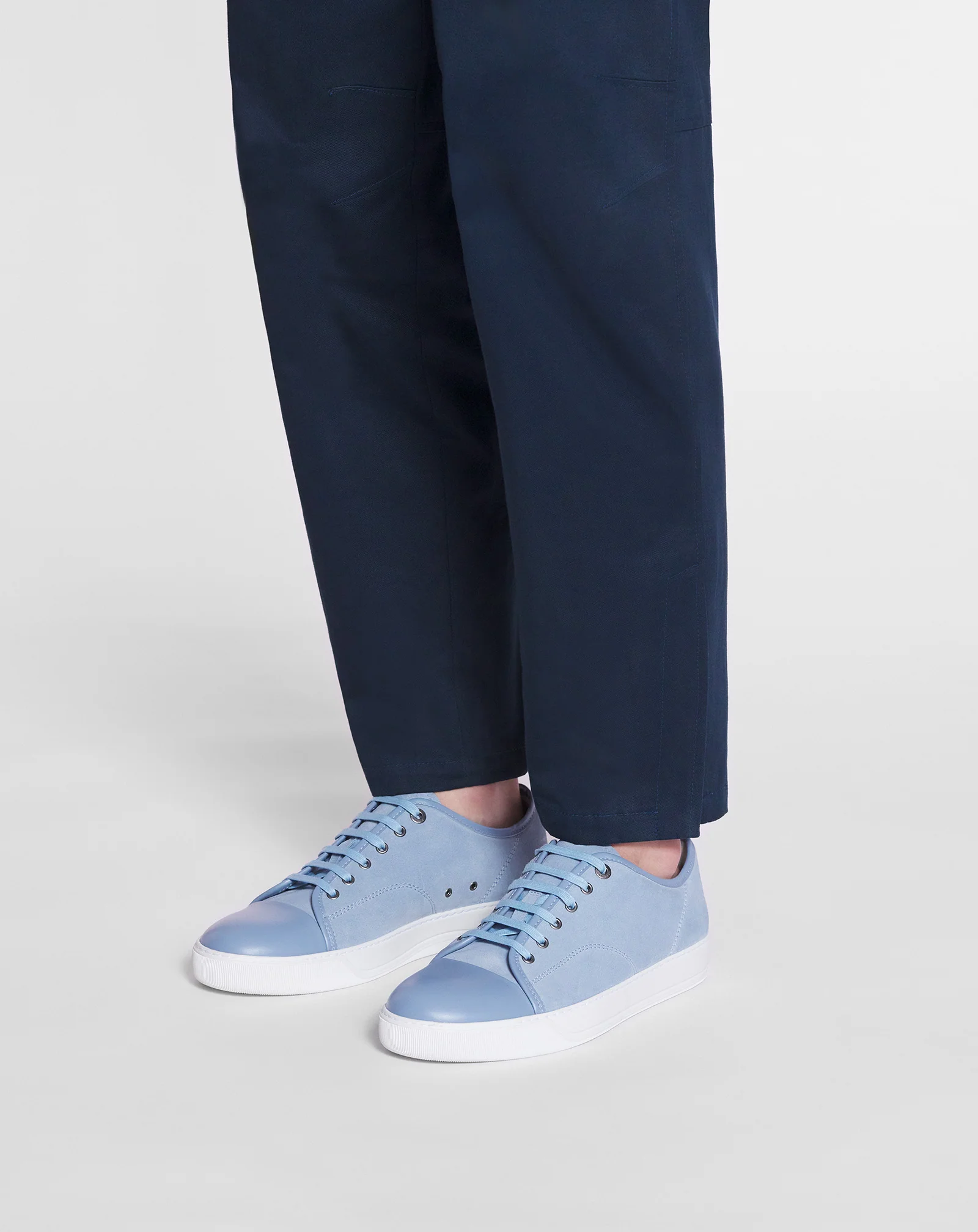 Dbb1 leather and suede sneakers