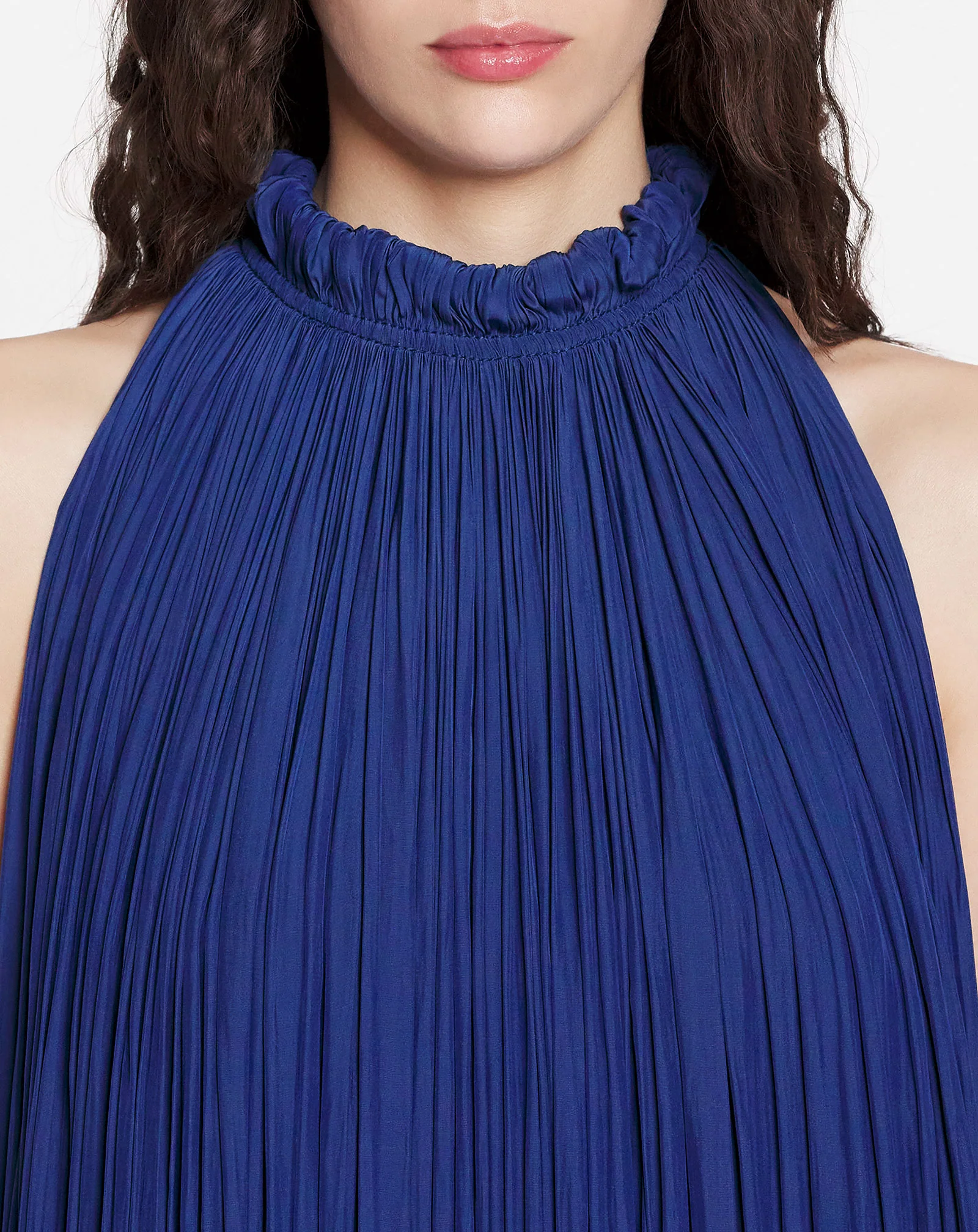 Long charmeuse tribute dress