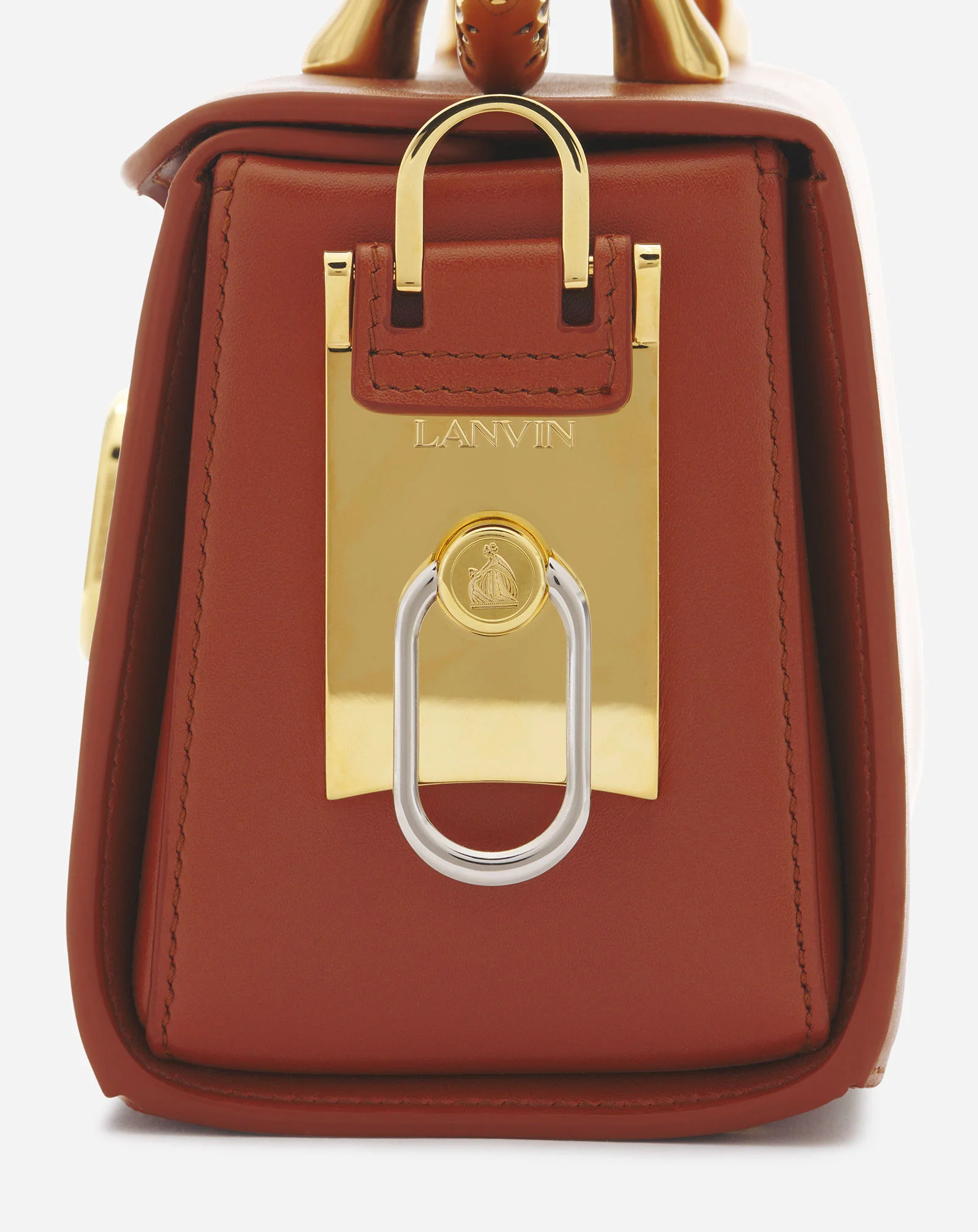 Medium pencil cat leather bag