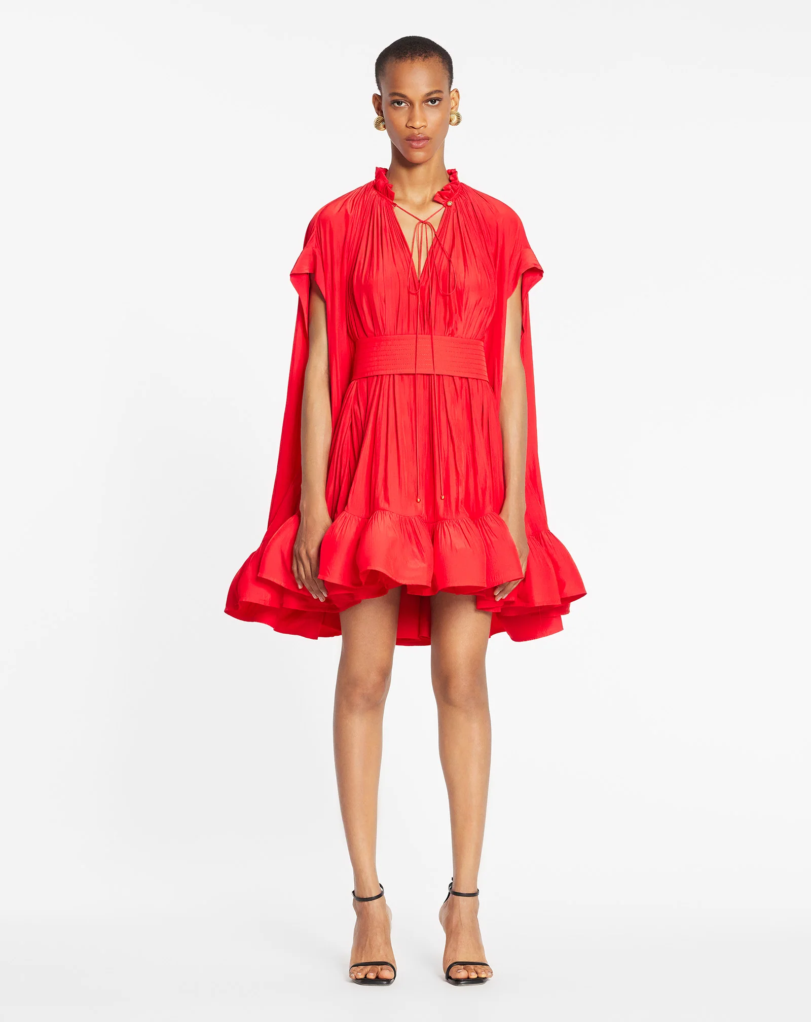 Short charmeuse dress