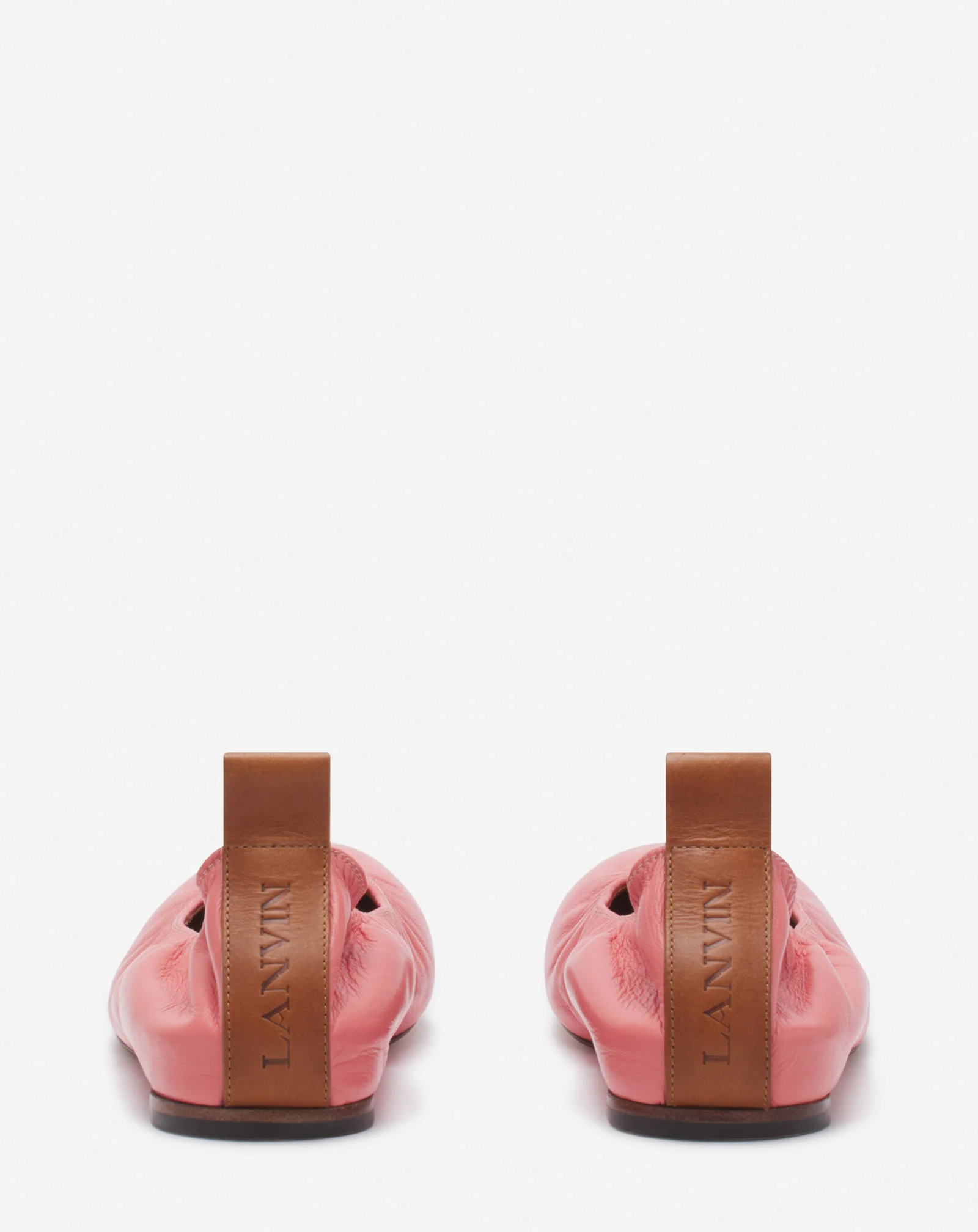 The leather ballerina flat