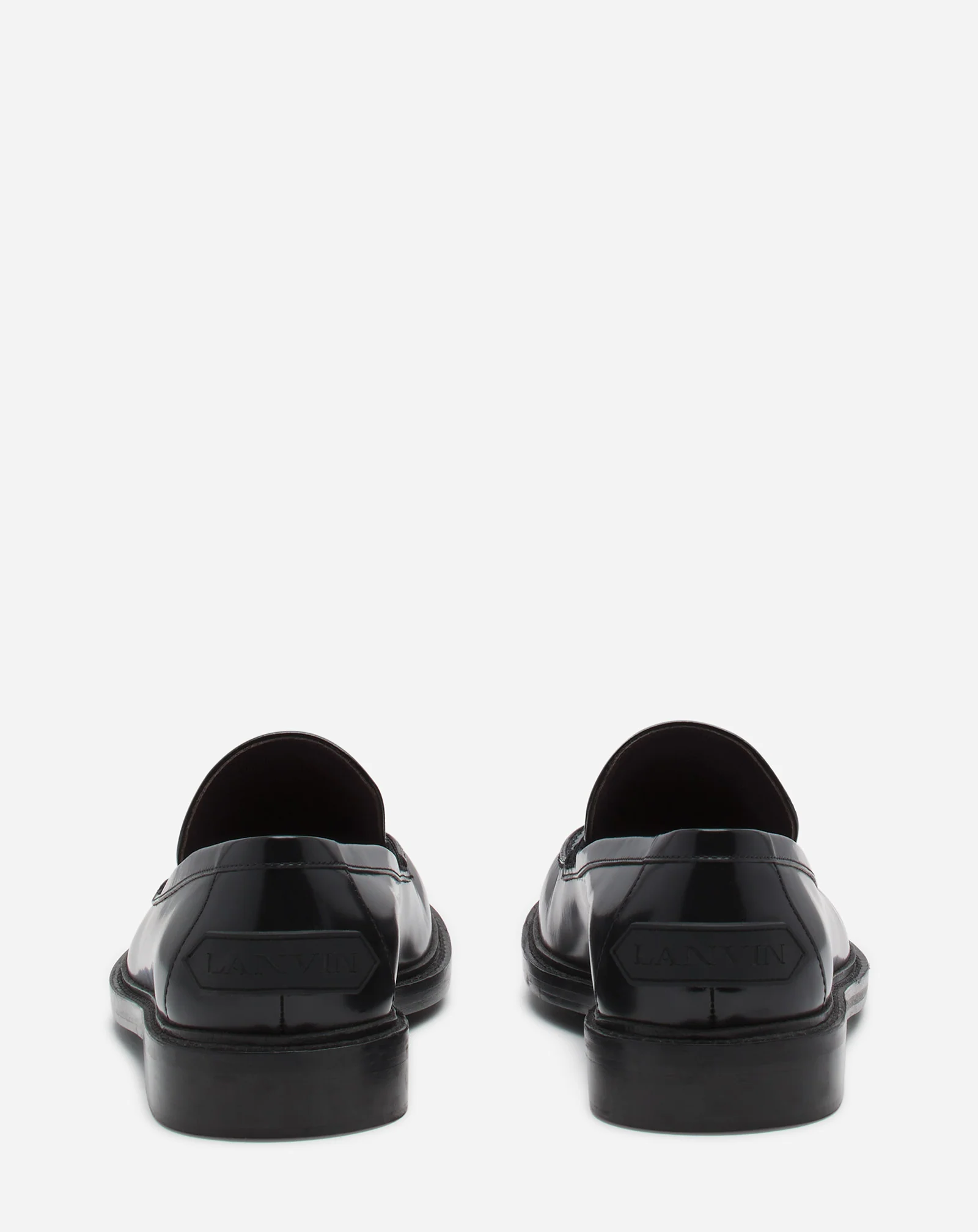Spinto loafers in glossy leather
