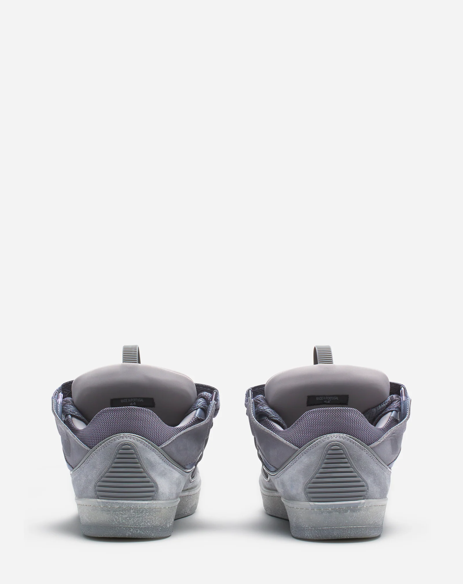 Leather curb sneakers