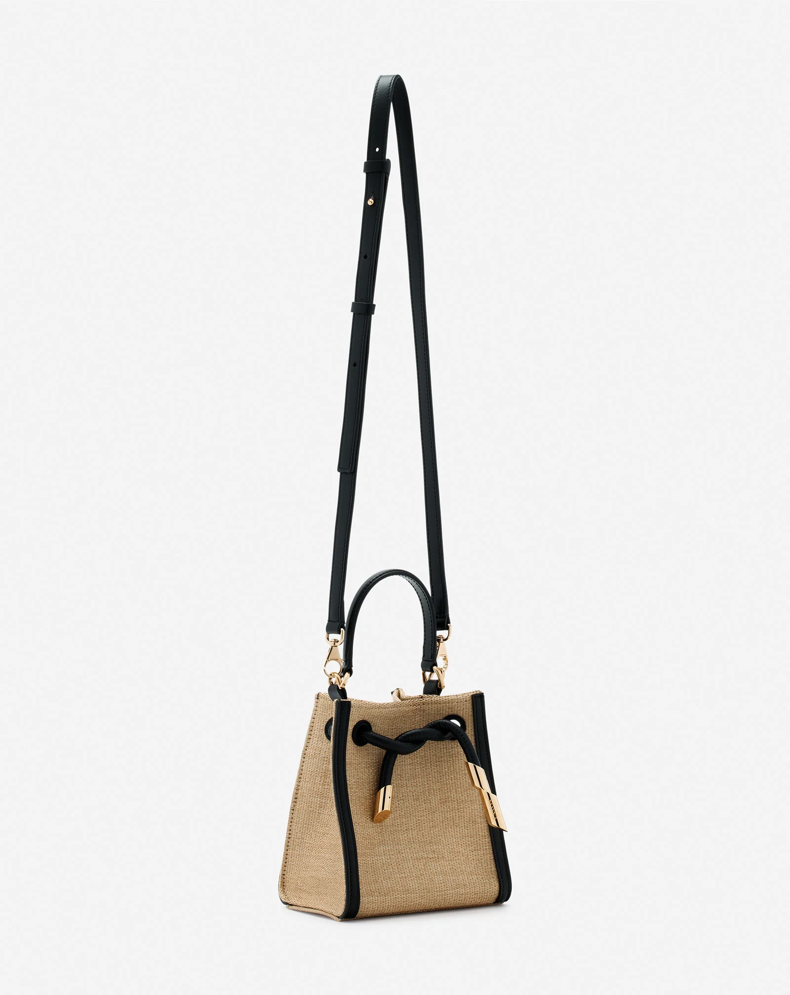 Sequence hobo nano raffia bag