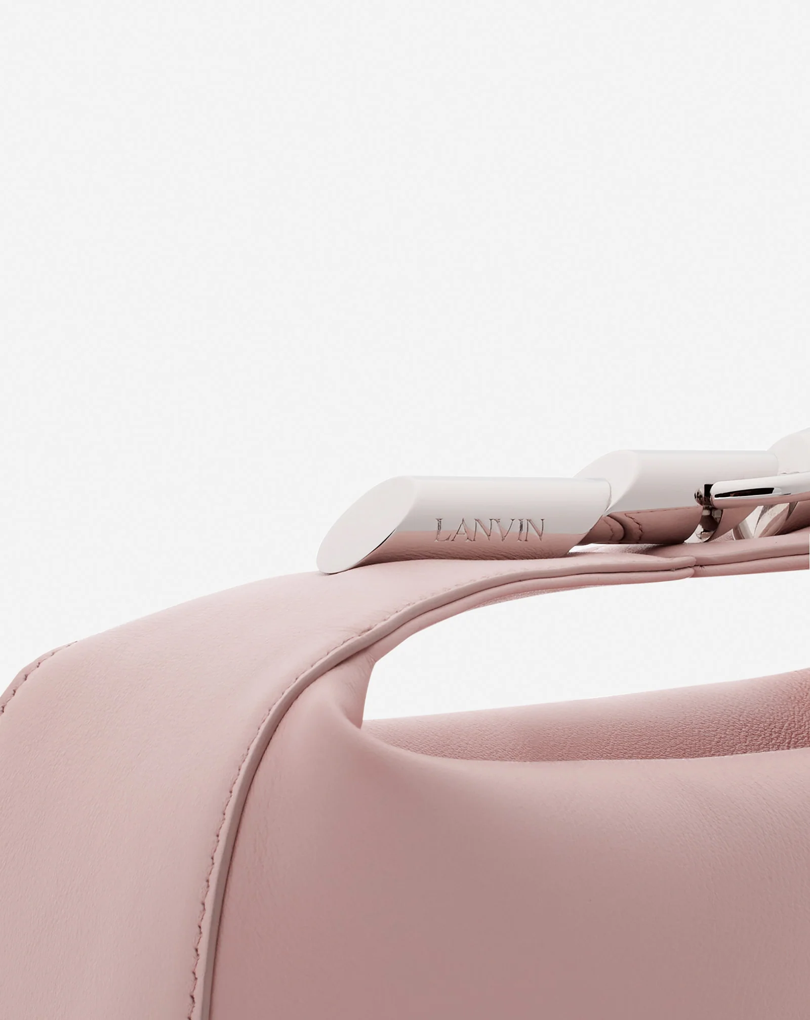 Haute séquence leather clutch bag