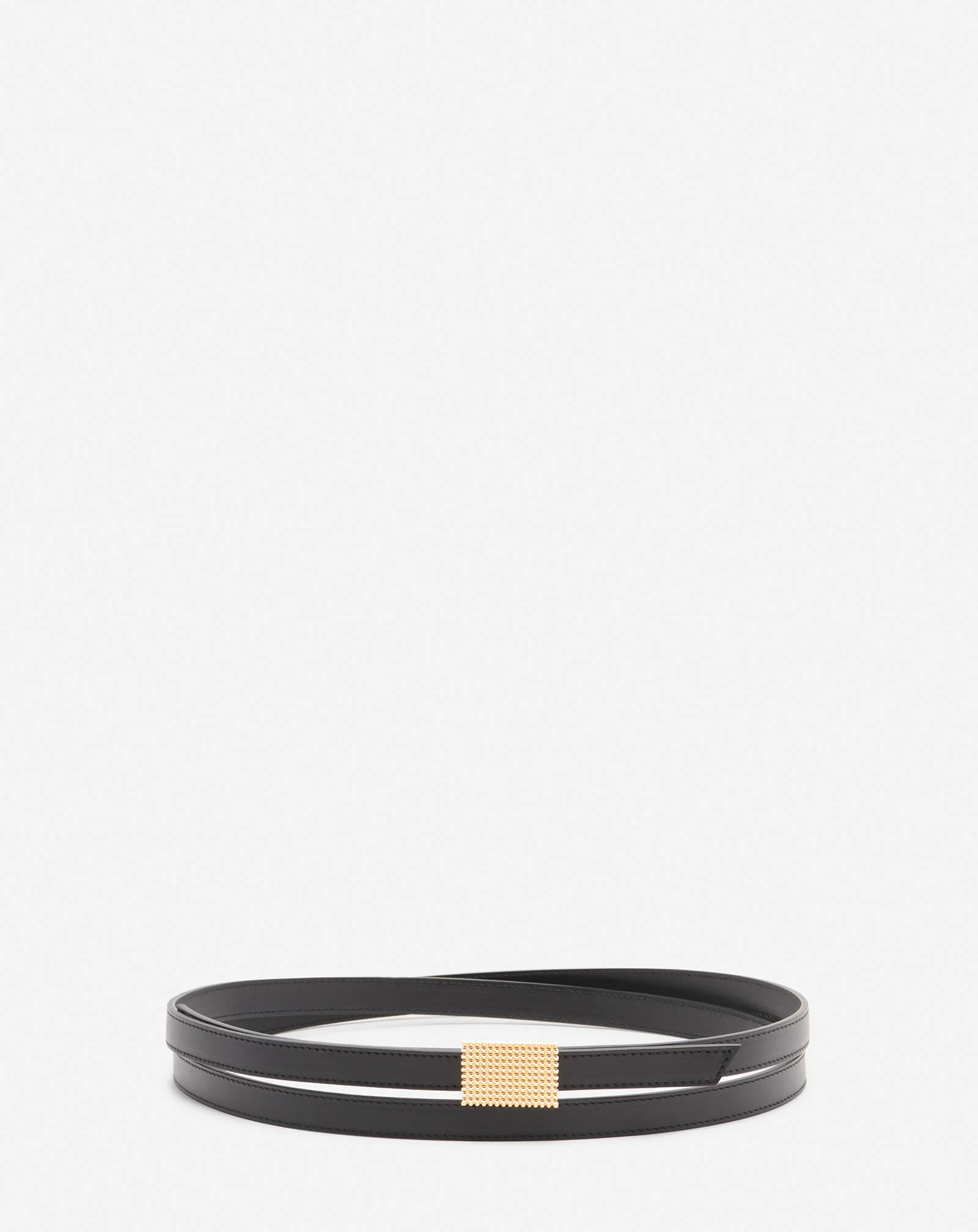 Double concerto leather belt