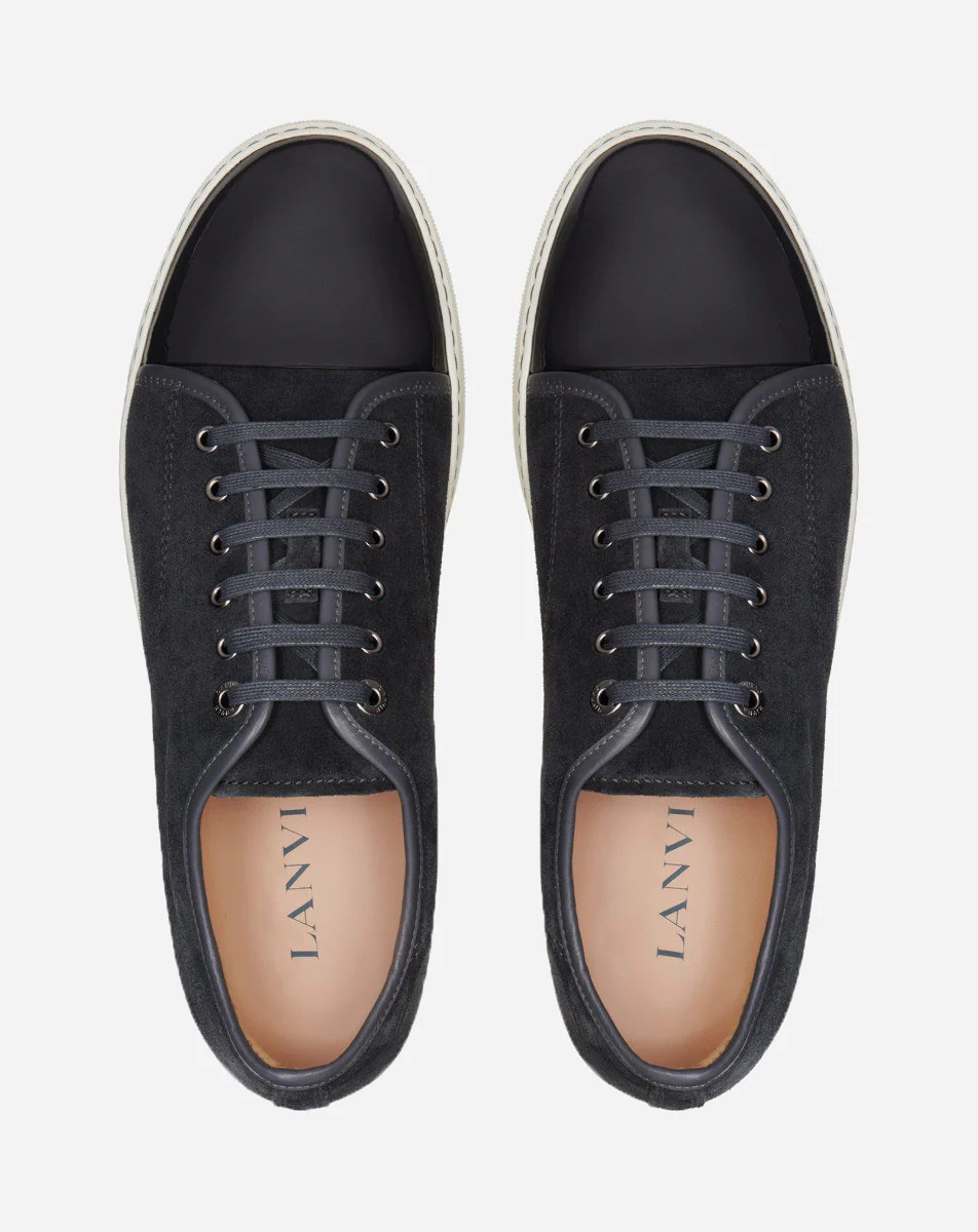 Dbb1 suede and patent leather sneakers