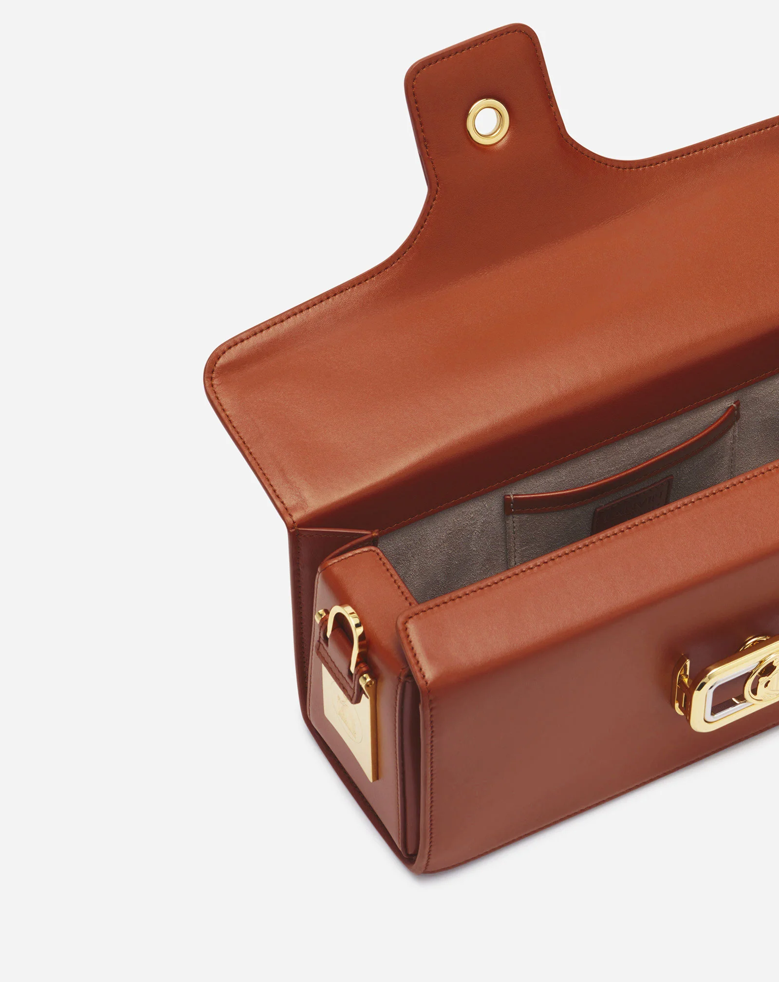 Medium pencil cat leather bag