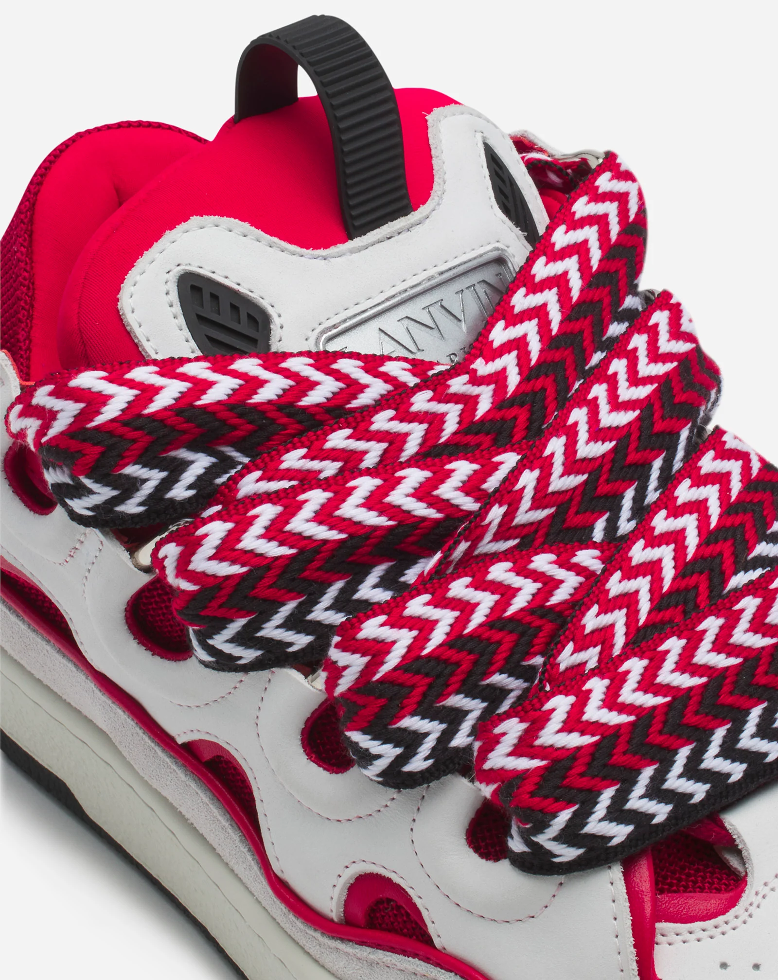 Leather curb sneakers