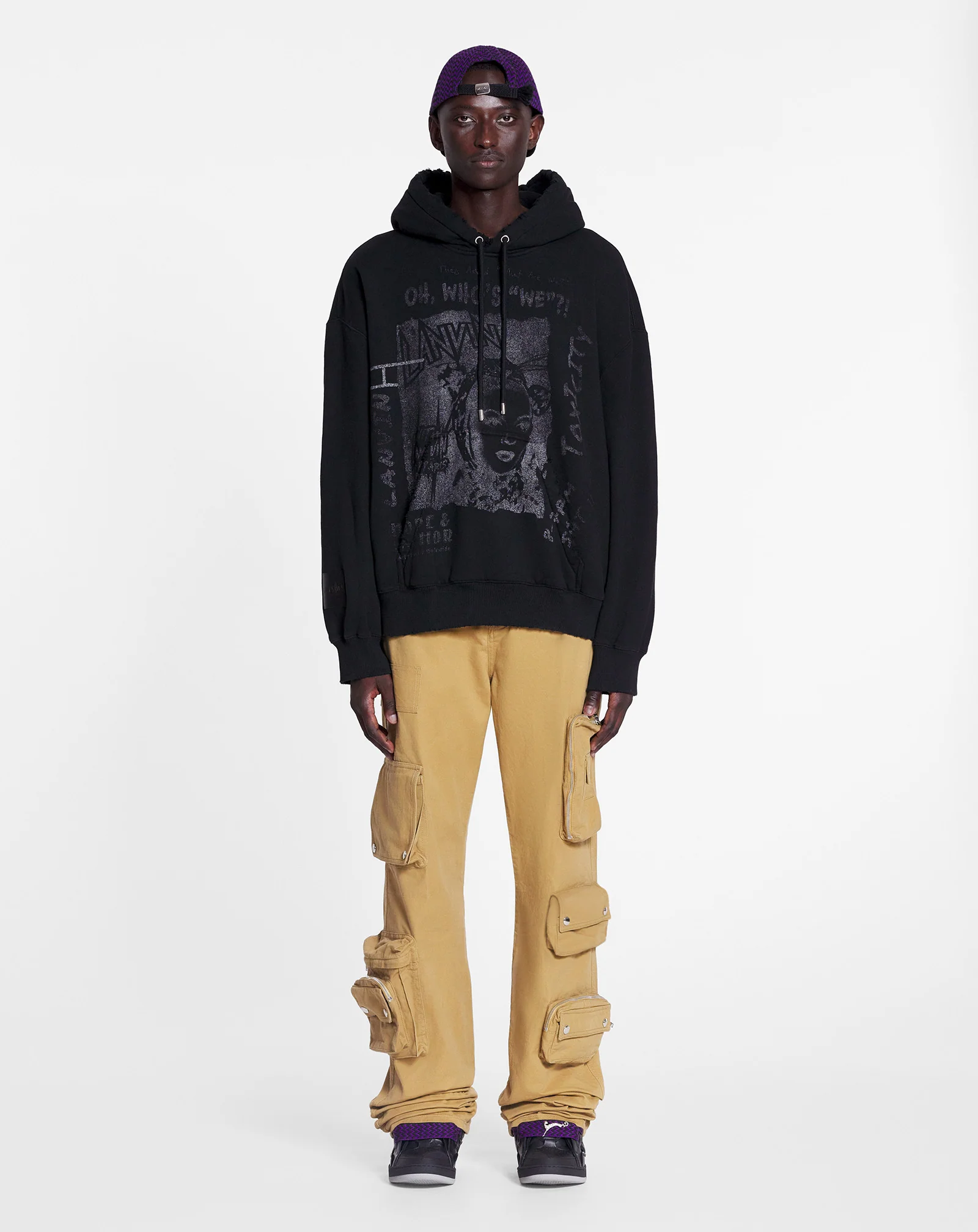 Lanvin x future unisex loose-fit printed hoodie