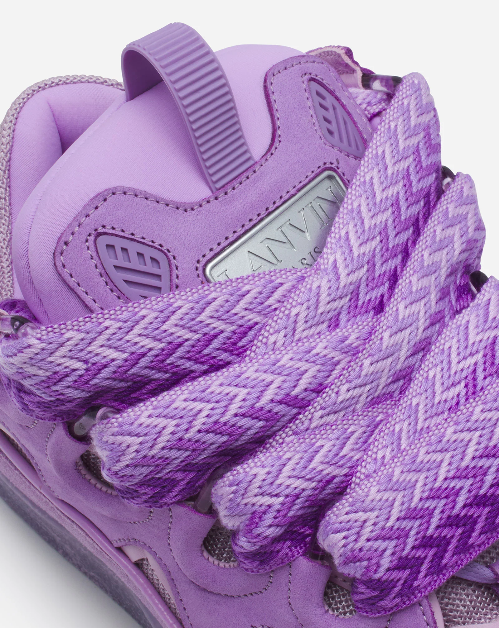 Leather curb sneakers