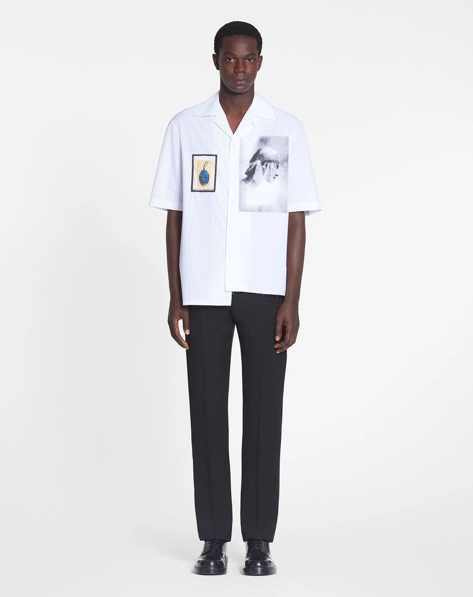 Asymmetrical shirt archives print